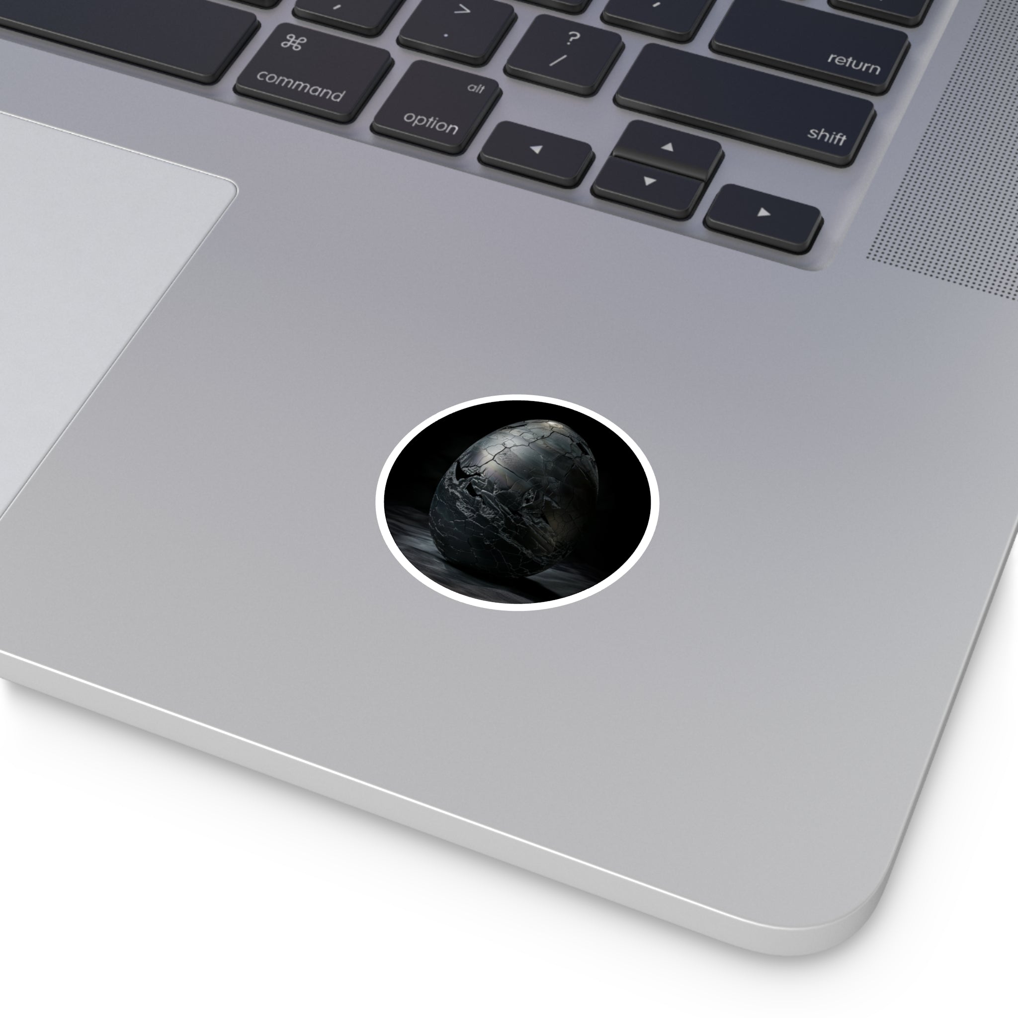 Obsidian Egg, Mysterious Design Sticker, Dark Art, Fantasy Object