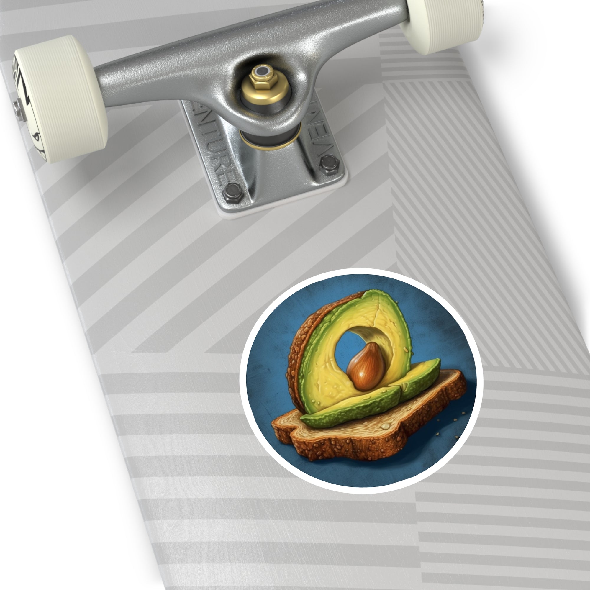 Avocado Toast, Funny Food Sticker, Breakfast Art, Trendy Design