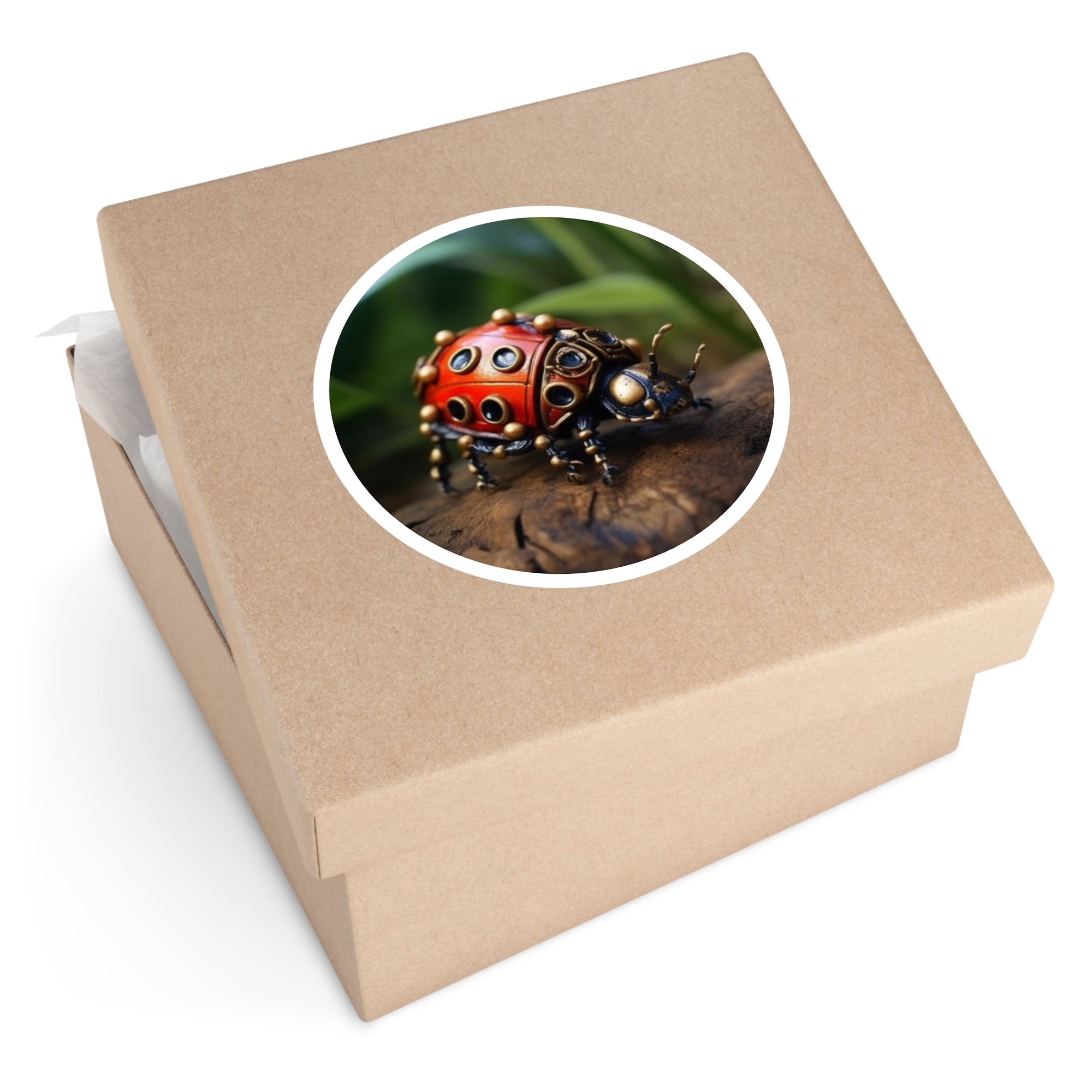 Ladybug Fantasy, Cute Nature Sticker, Notebook Decor, Fun Gift