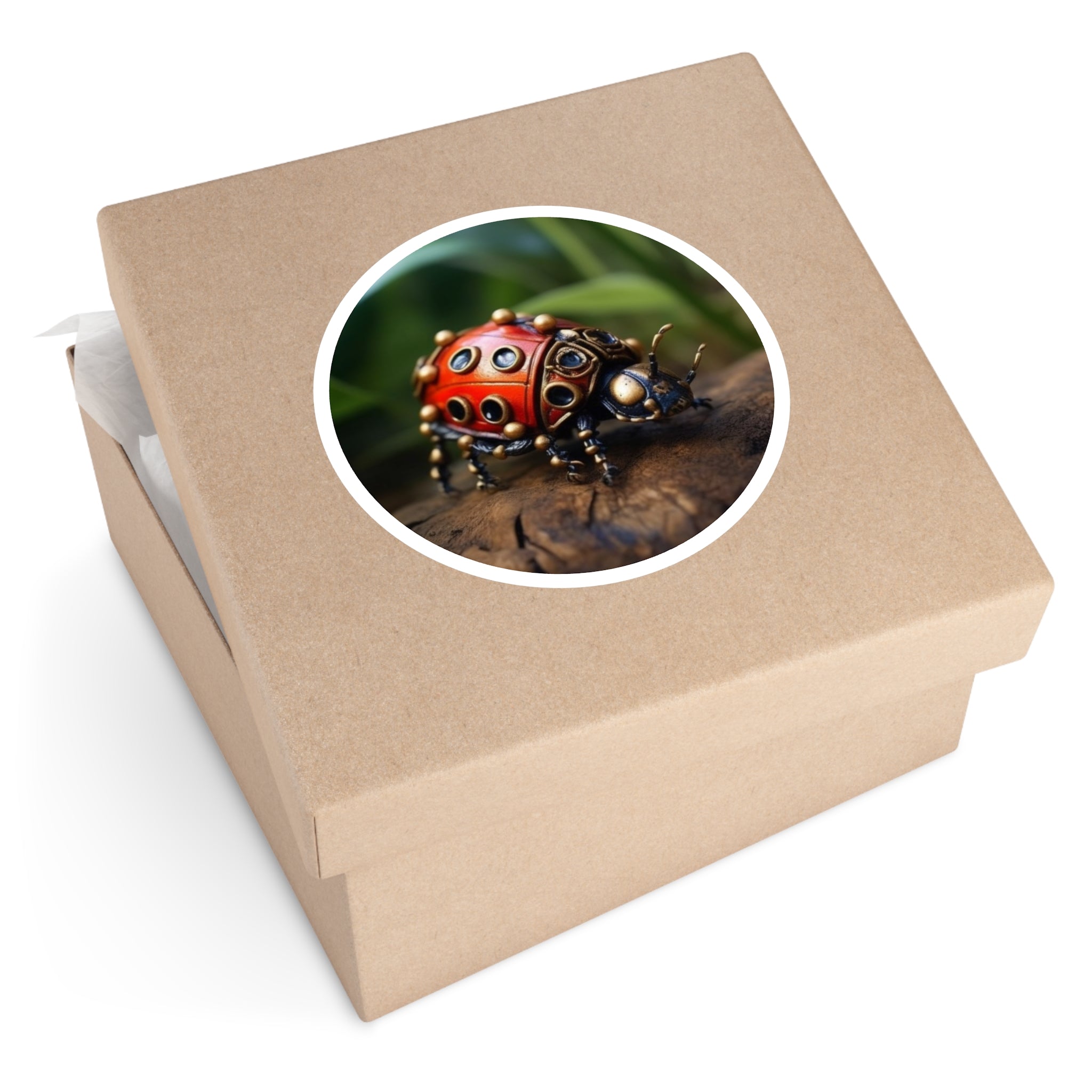 Ladybug Fantasy, Cute Nature Sticker, Notebook Decor, Fun Gift
