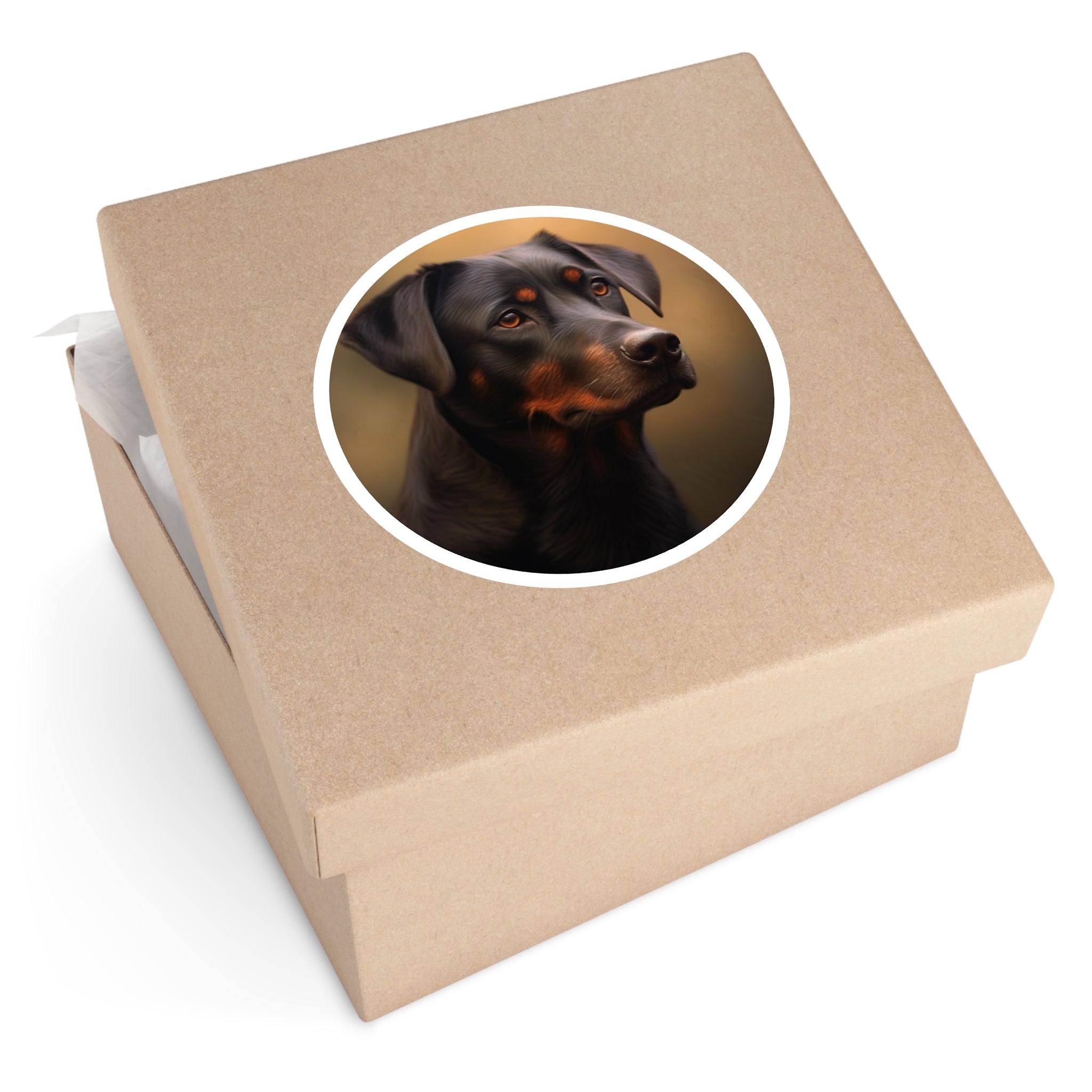 Dog Portrait Sticker, Realistic Art, Pet Decor, Animal Lover Gift