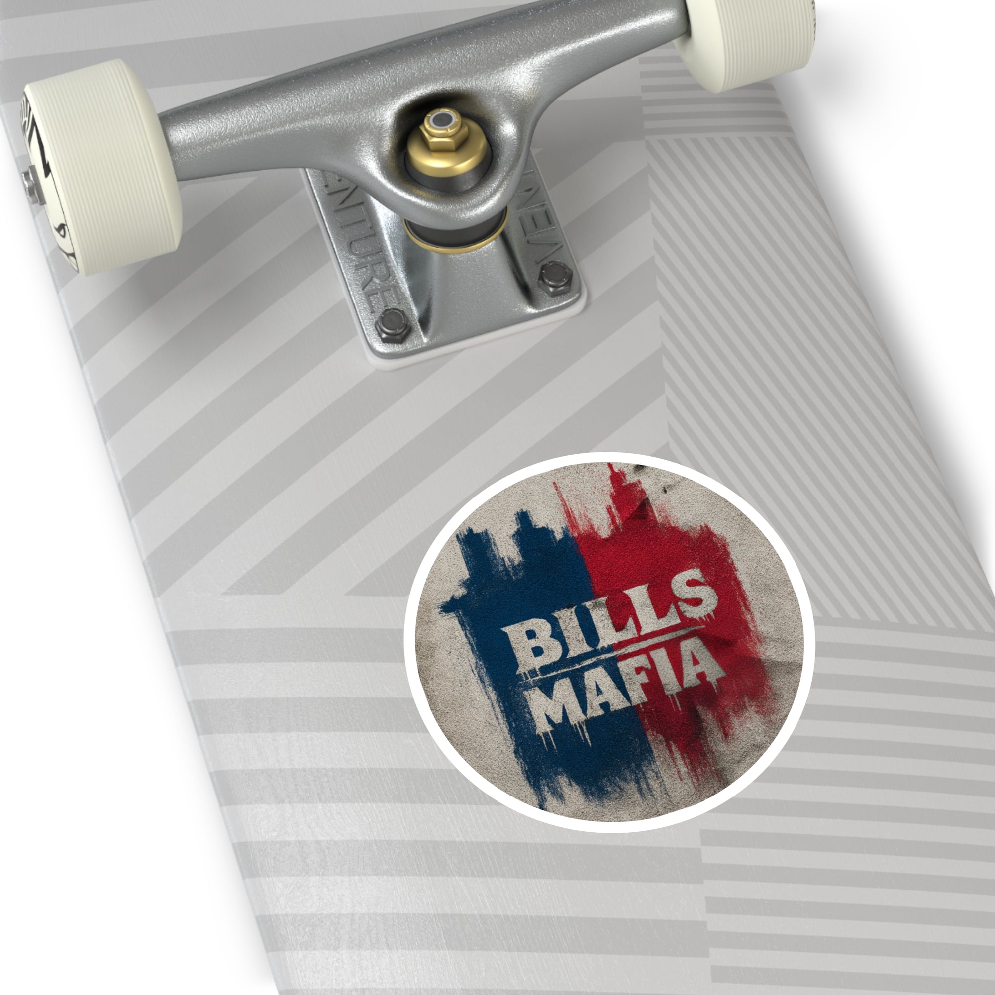 Bills Mafia Sticker, Red Blue Grunge Art, Team Spirit Design, Fan Gift