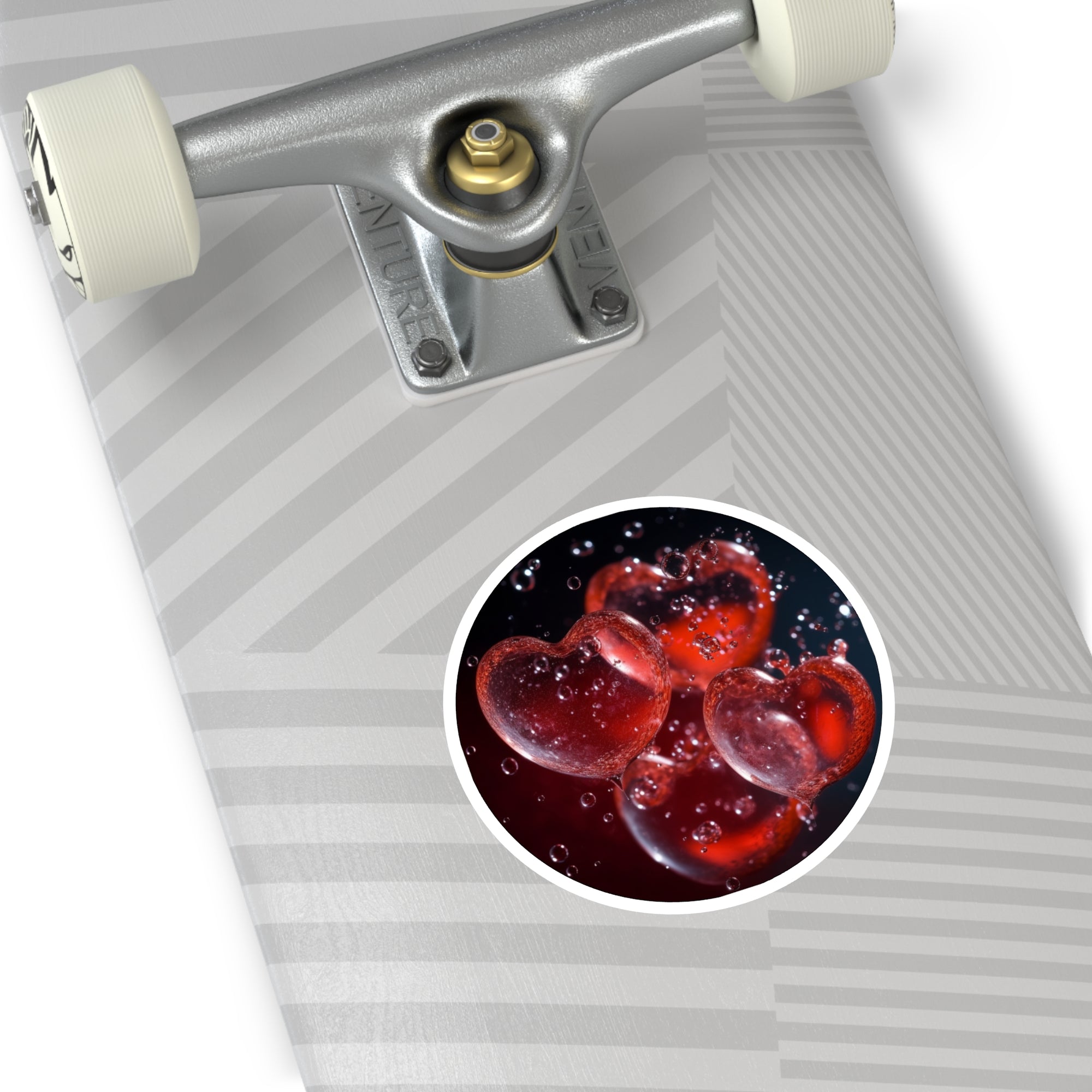 Heart Bubbles Sticker, Romantic Design, Love Theme, Valentine Gift