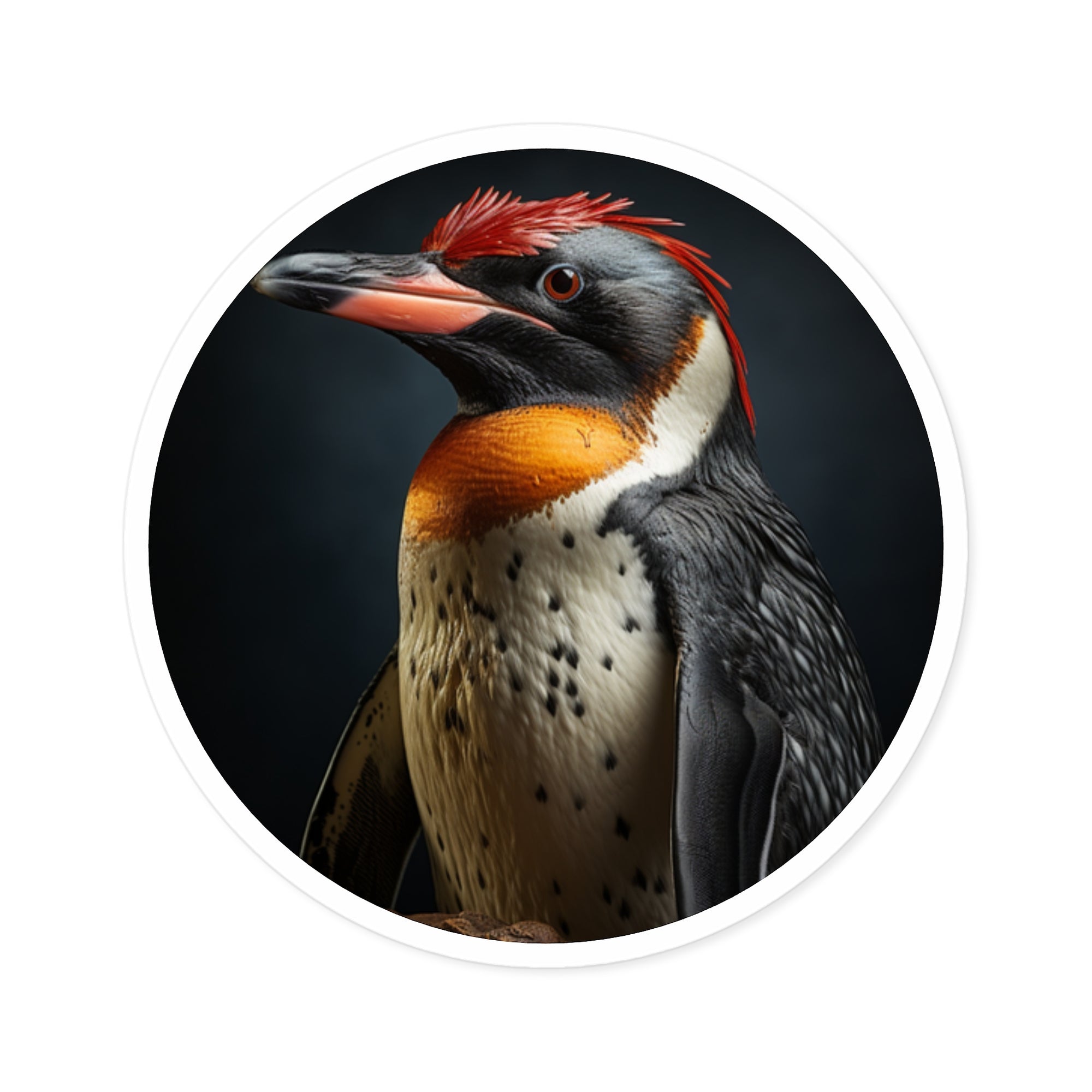 Galápagos Penguin Sticker, Ultra-Realistic Design, Cold Climate Theme, Wildlife Art