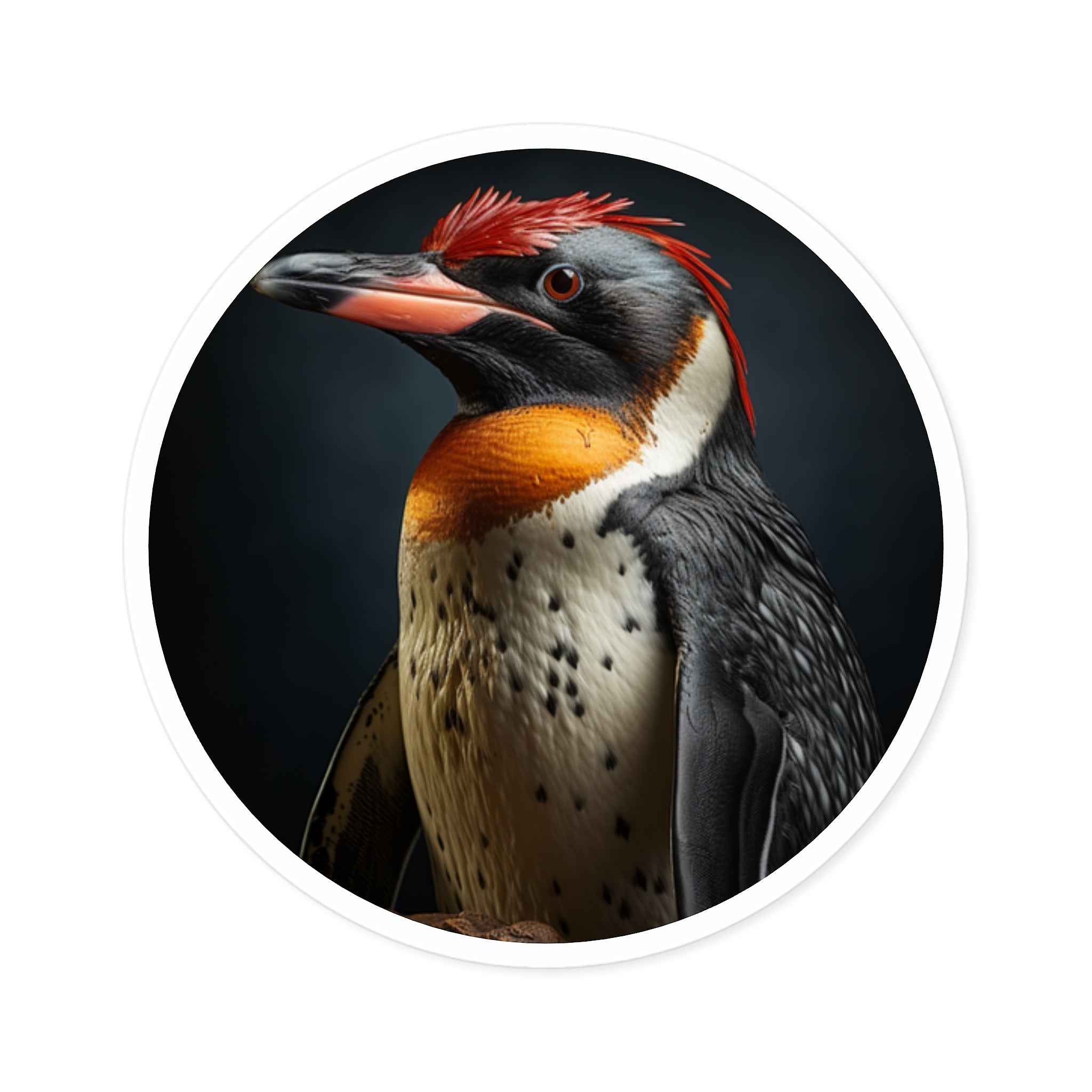 Galápagos Penguin Sticker, Ultra-Realistic Design, Cold Climate Theme, Wildlife Art