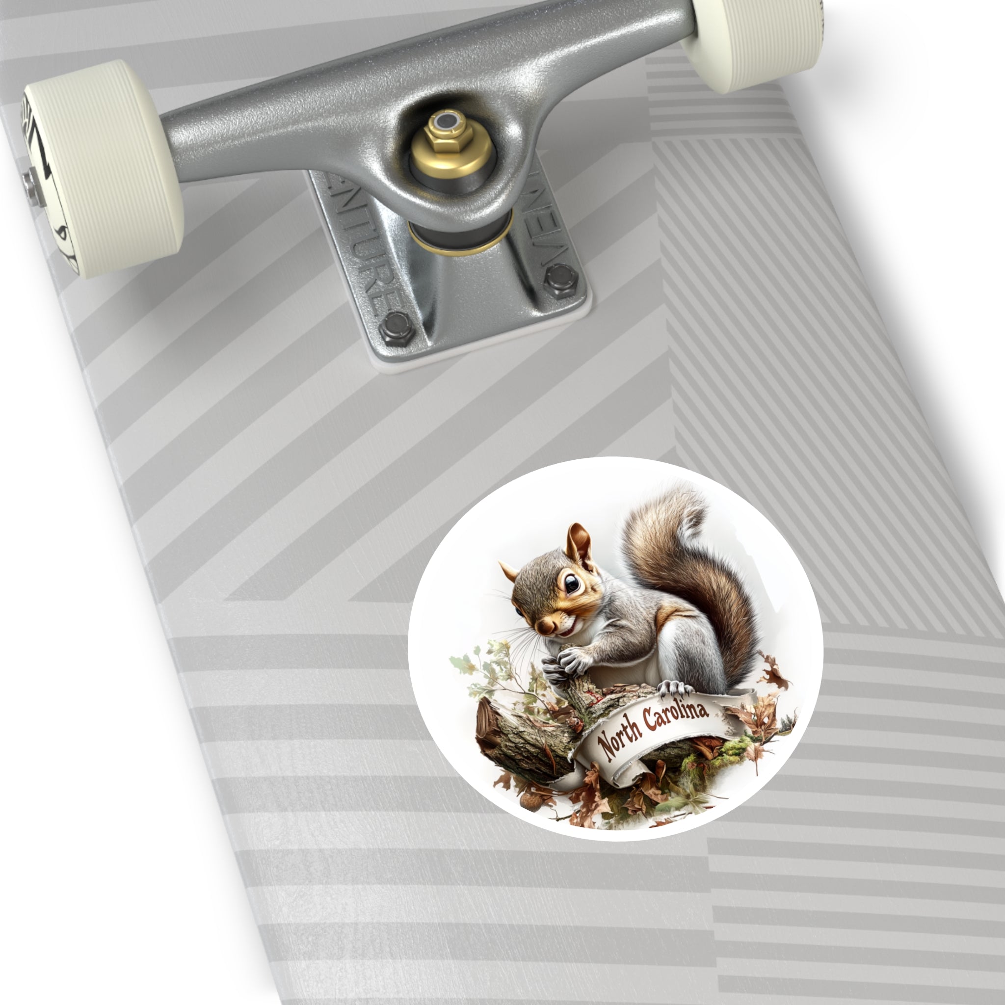 North Carolina Squirrel Sticker, State Animal Art, Forest Design, Nature Pride