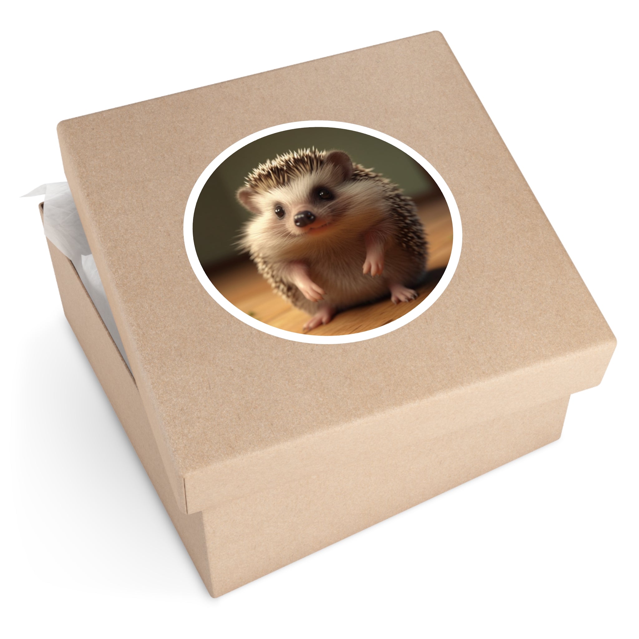 Adorable Hedgehog, Cute Animal Sticker, Nature Art, Playful Gift