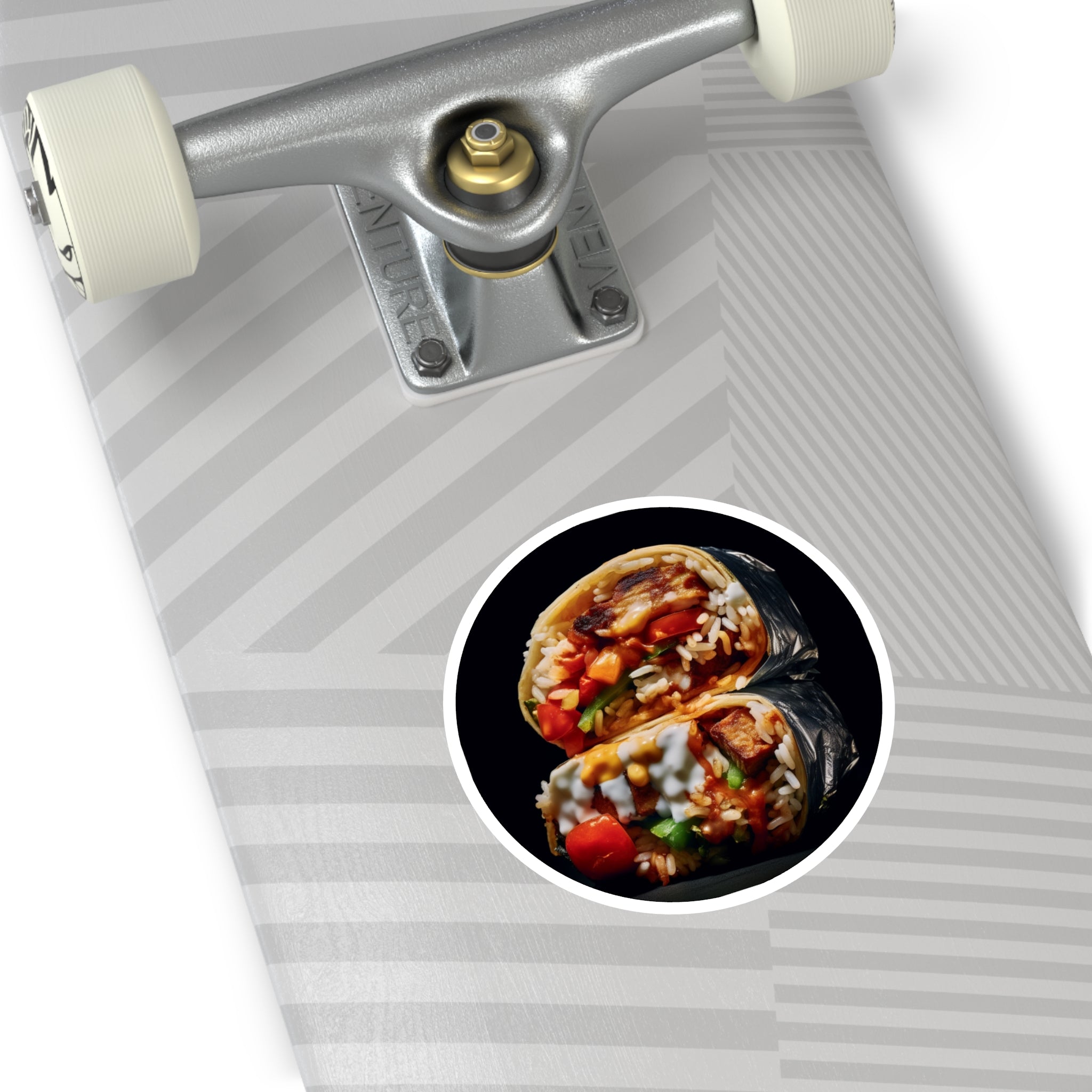 Burrito Sticker, Tasty Food Art, Funny Kitchen Gift