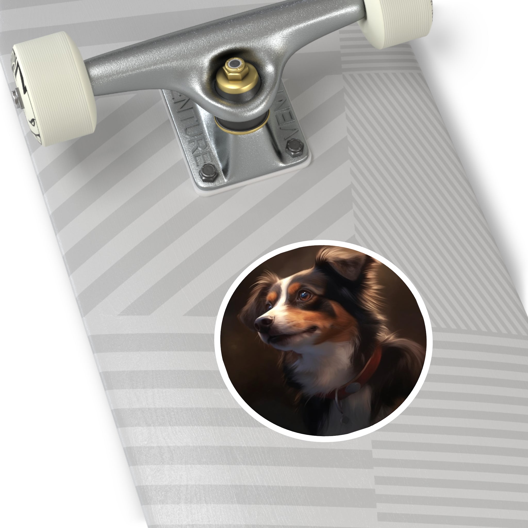 Australian Shepherd Sticker, Pet Portrait, Dog Art, Animal Gift