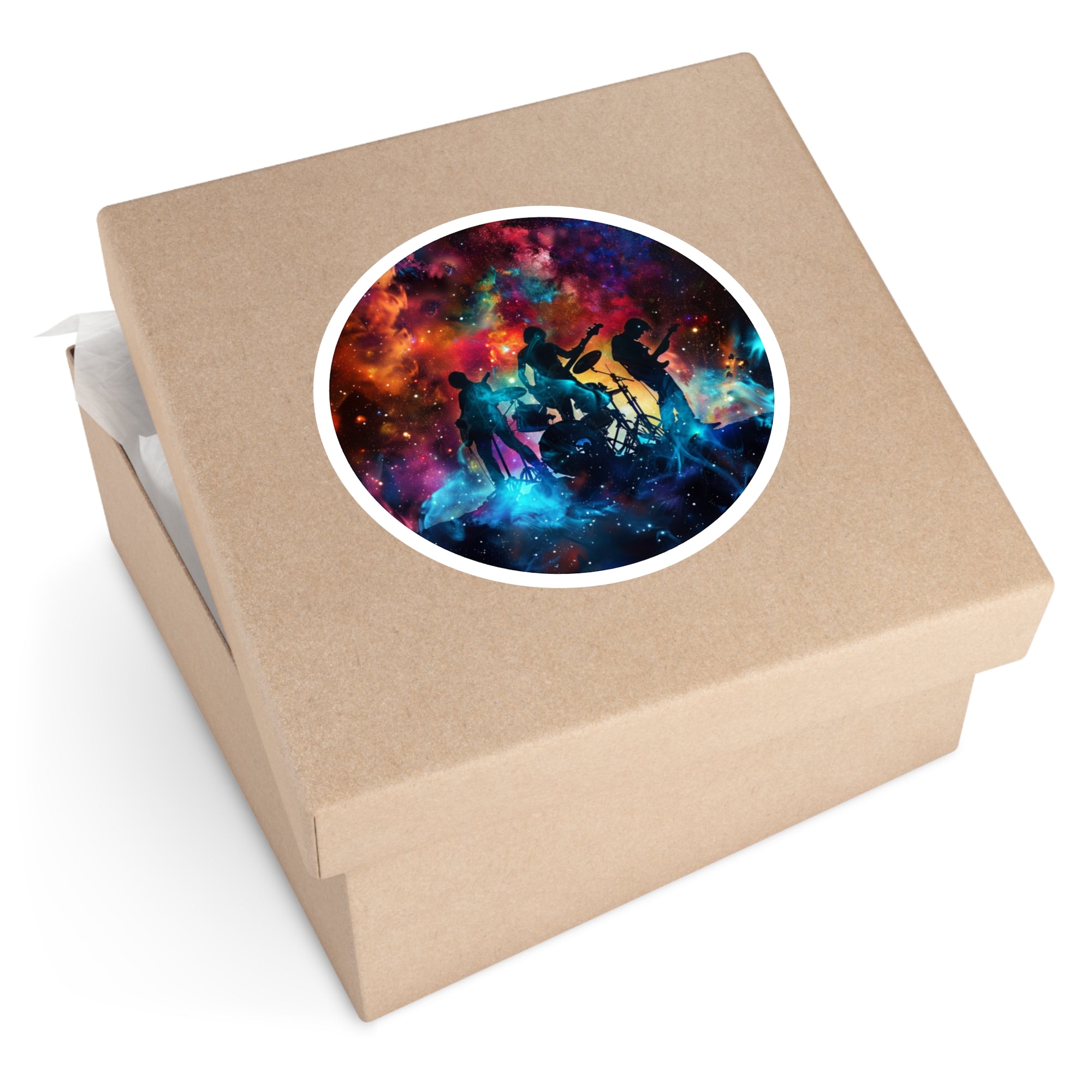 Galactic Band, Space Rock Sticker, Music Art, Cosmic Design