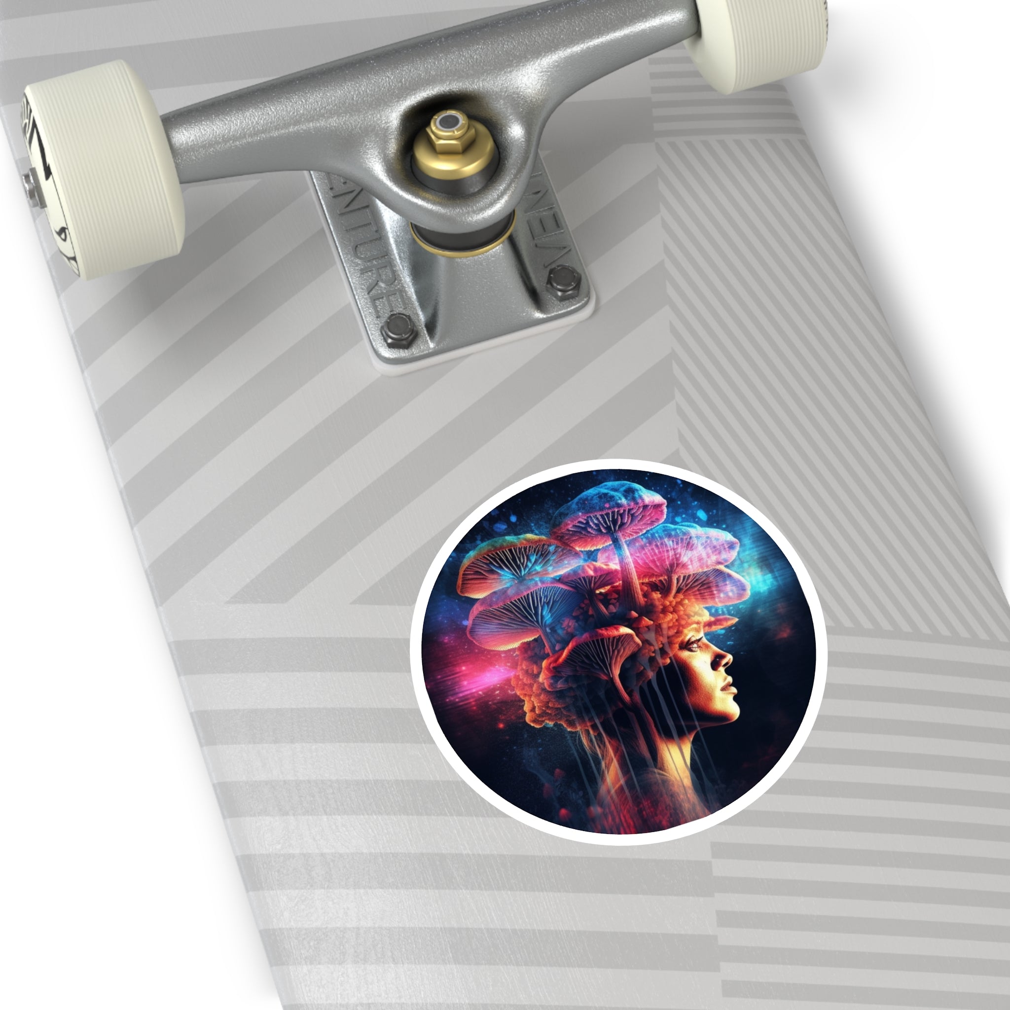 Mushroom Mind Sticker, Surreal Art, Psychedelic Design, Creative Gift