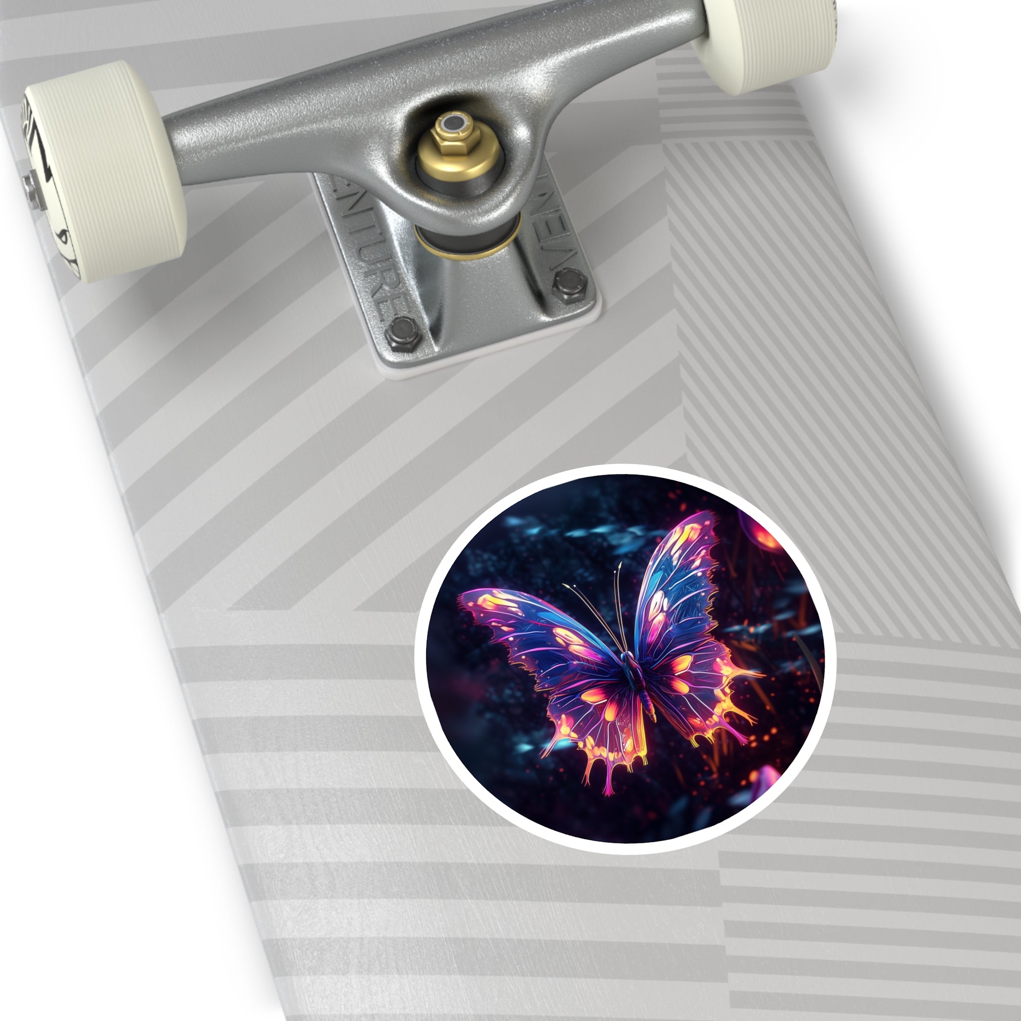 Abstract Butterfly, Artistic Sticker, Notebook Decor, Nature Gift