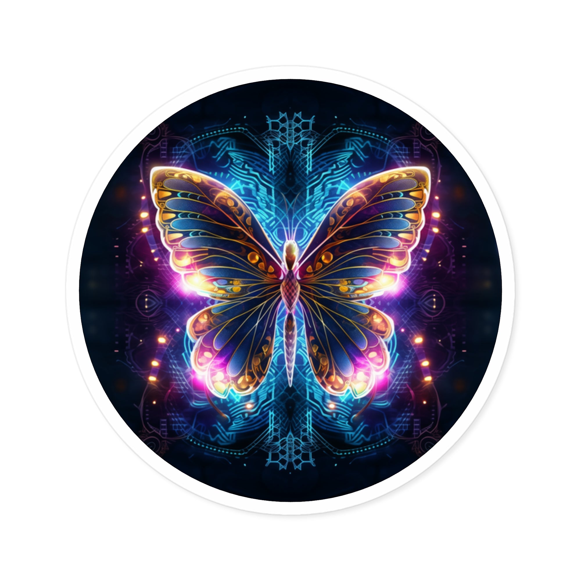 Colorful Butterfly, Artistic Nature Sticker, Notebook Decor, Creative Gift