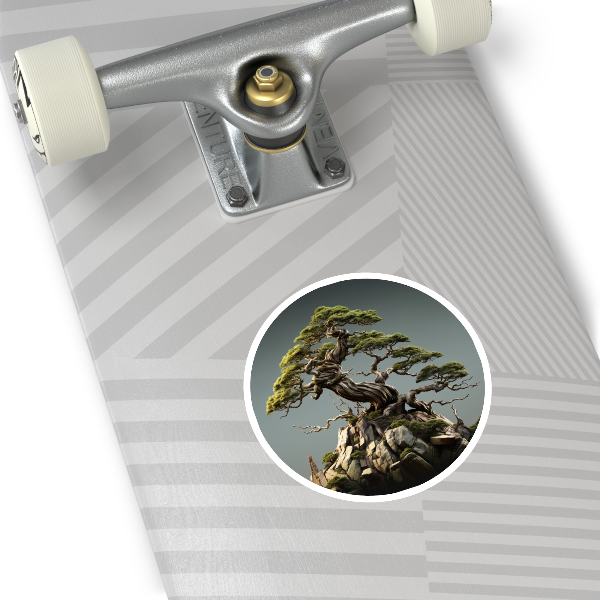 Bonsai Tree, Zen Nature Sticker, Minimalist Art, Meditation Decor