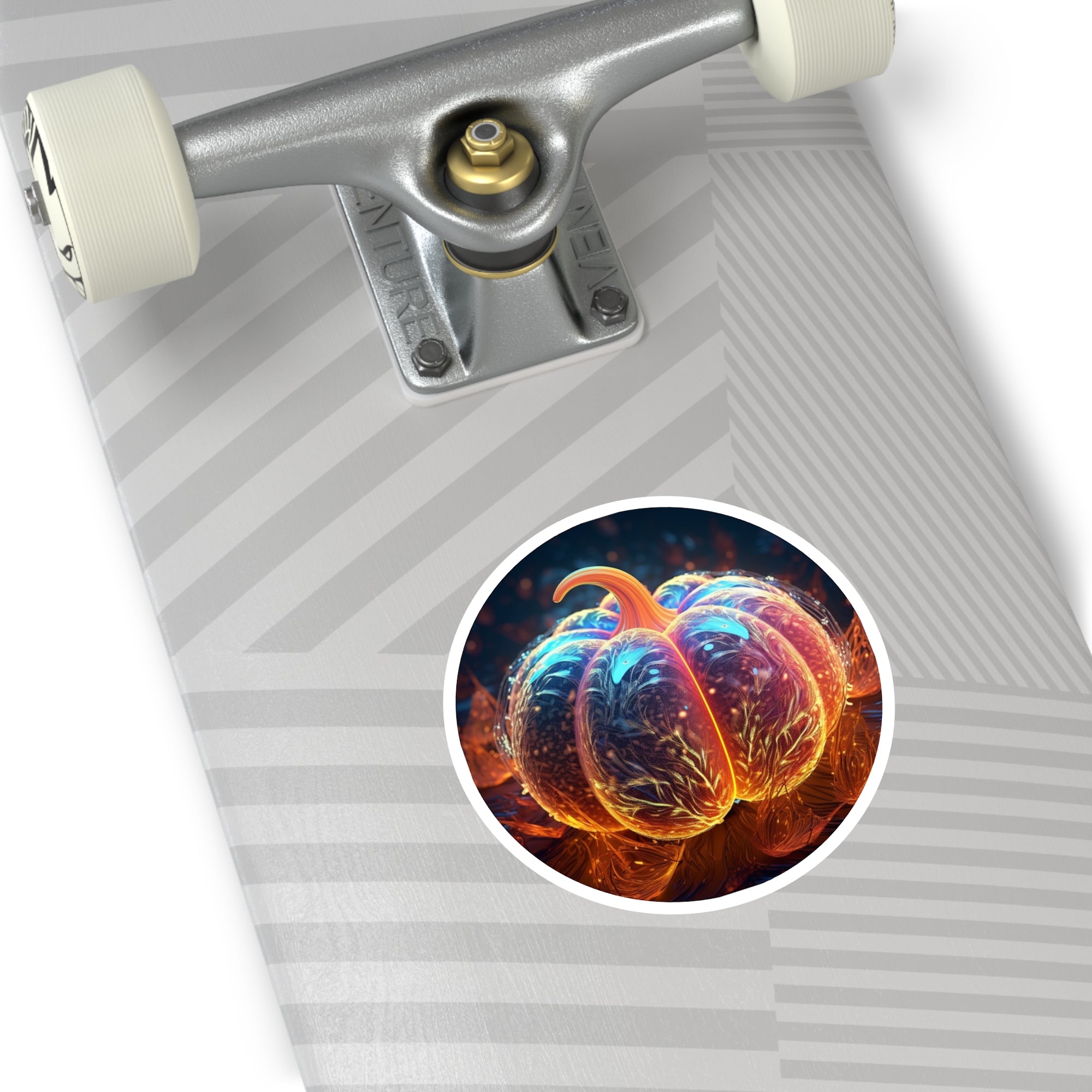 Autumn Pumpkin Glow, Seasonal Art Sticker, Fall Decor, Cozy Theme