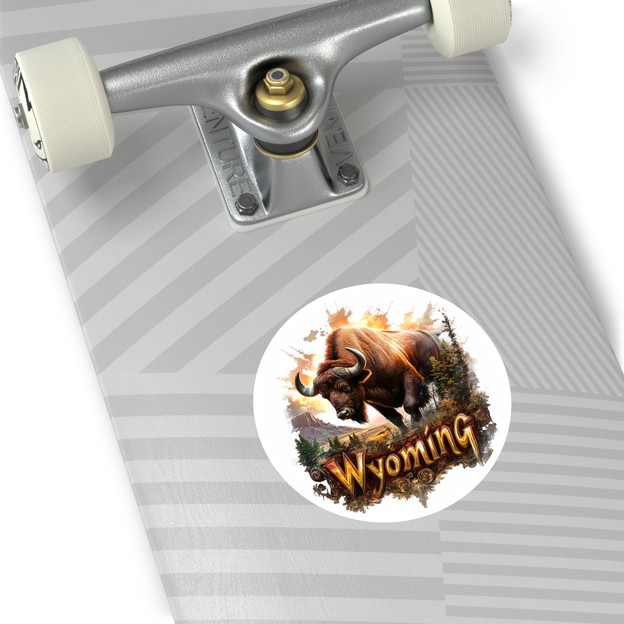 Buffalo Wyoming, Landscape Sticker, Travel Decor, Western Gift