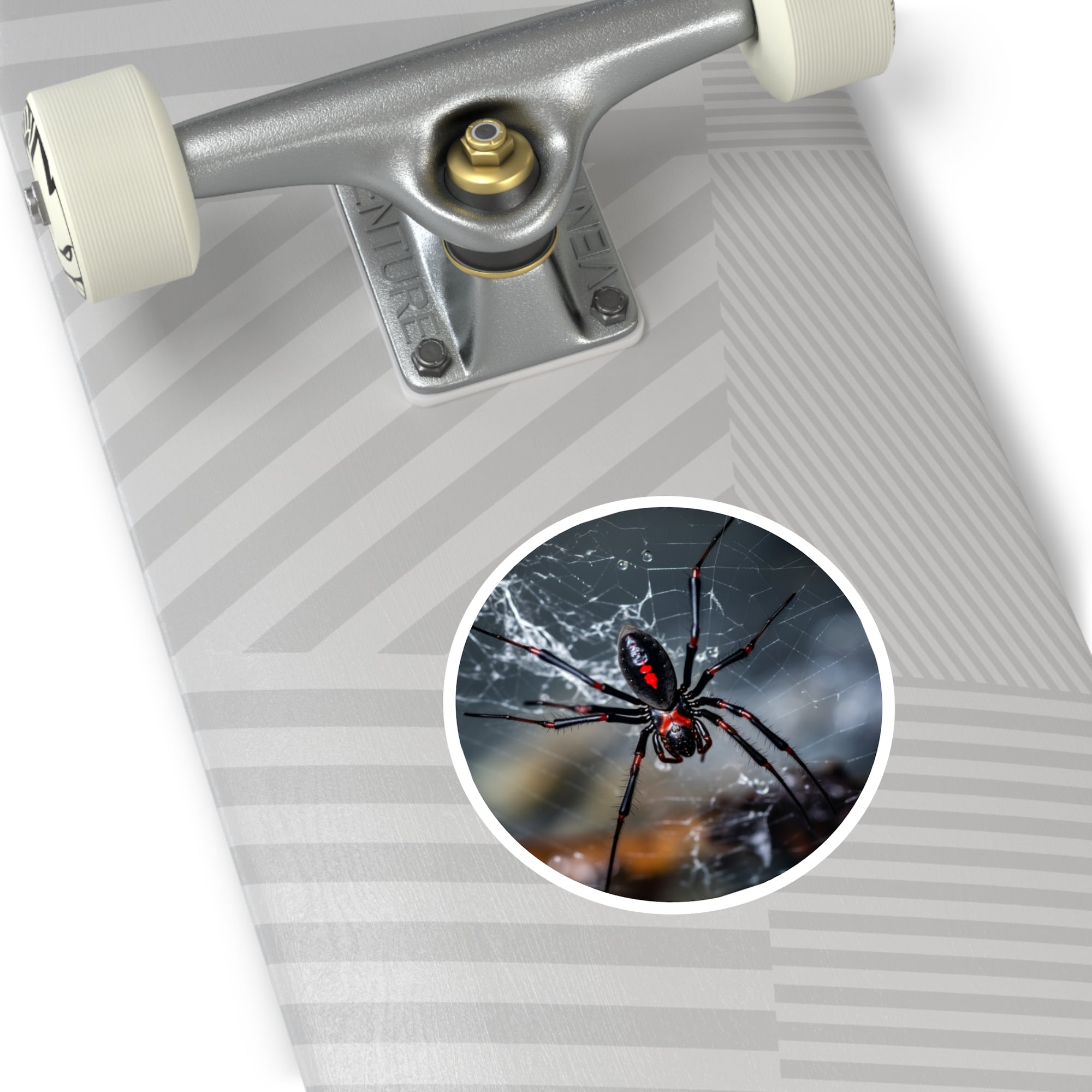 Black Widow Spider, Realistic Sticker, Laptop Decal, Halloween Art Gift