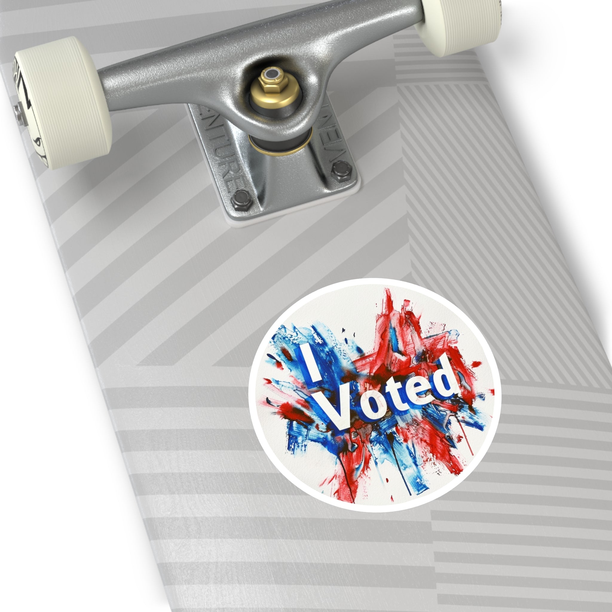 I Voted Sticker, Red White Blue Design, Patriotic Art, Election Day Pride