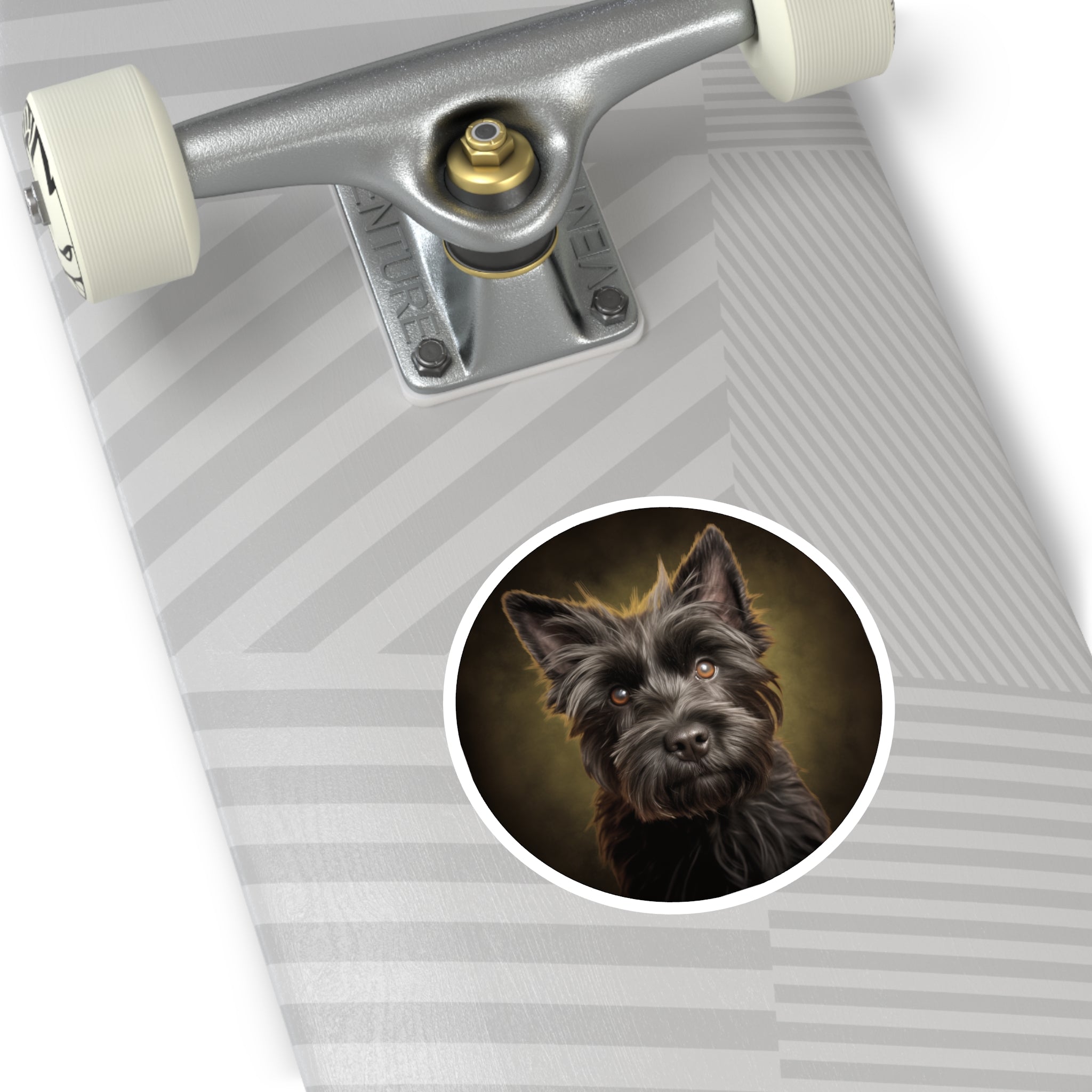 Cairn Terrier, Classic Portrait Sticker, Laptop Decal, Gift for Dog Lovers