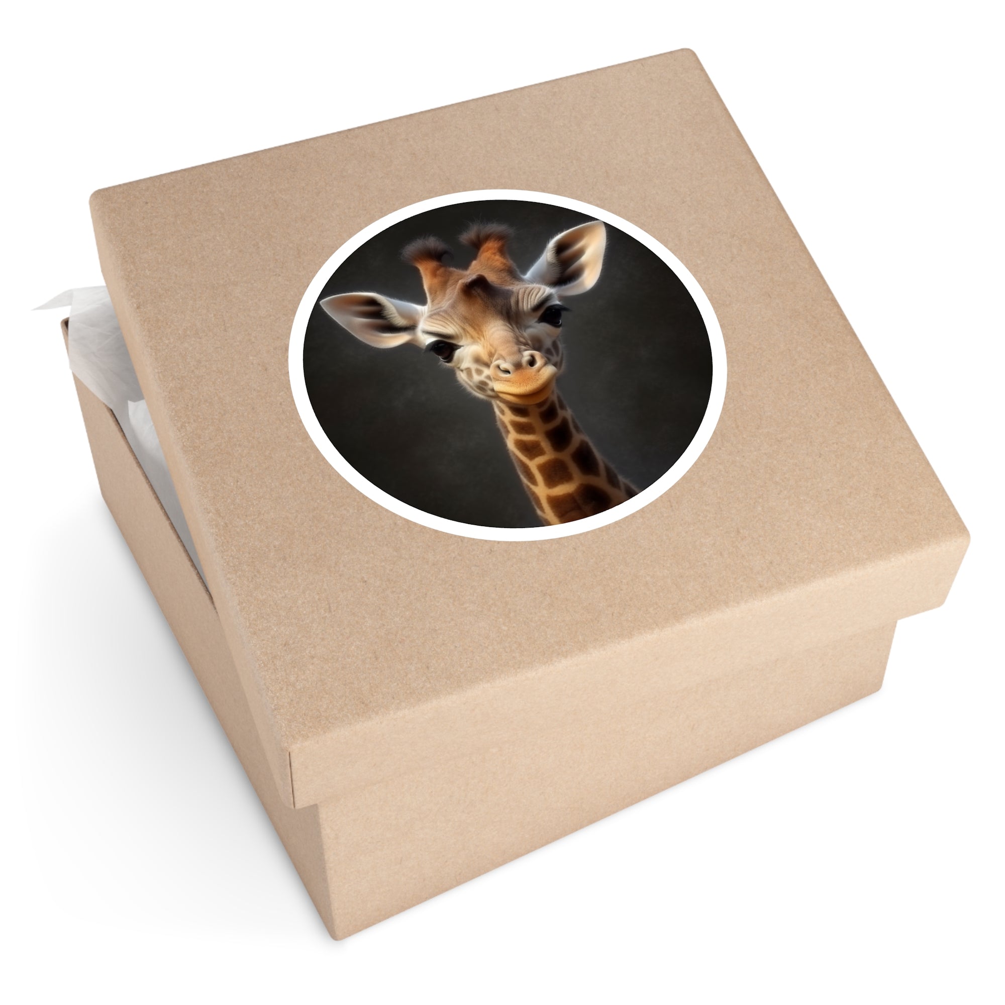 Baby Giraffe, Realistic Animal Sticker, Cute Gift, Safari Theme