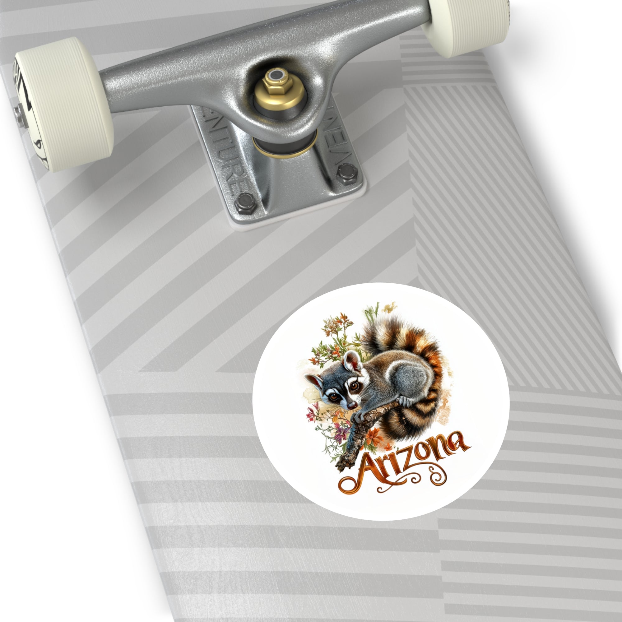 Arizona Ringtail, Floral Desert Sticker, Laptop or Journal, State Wildlife Design