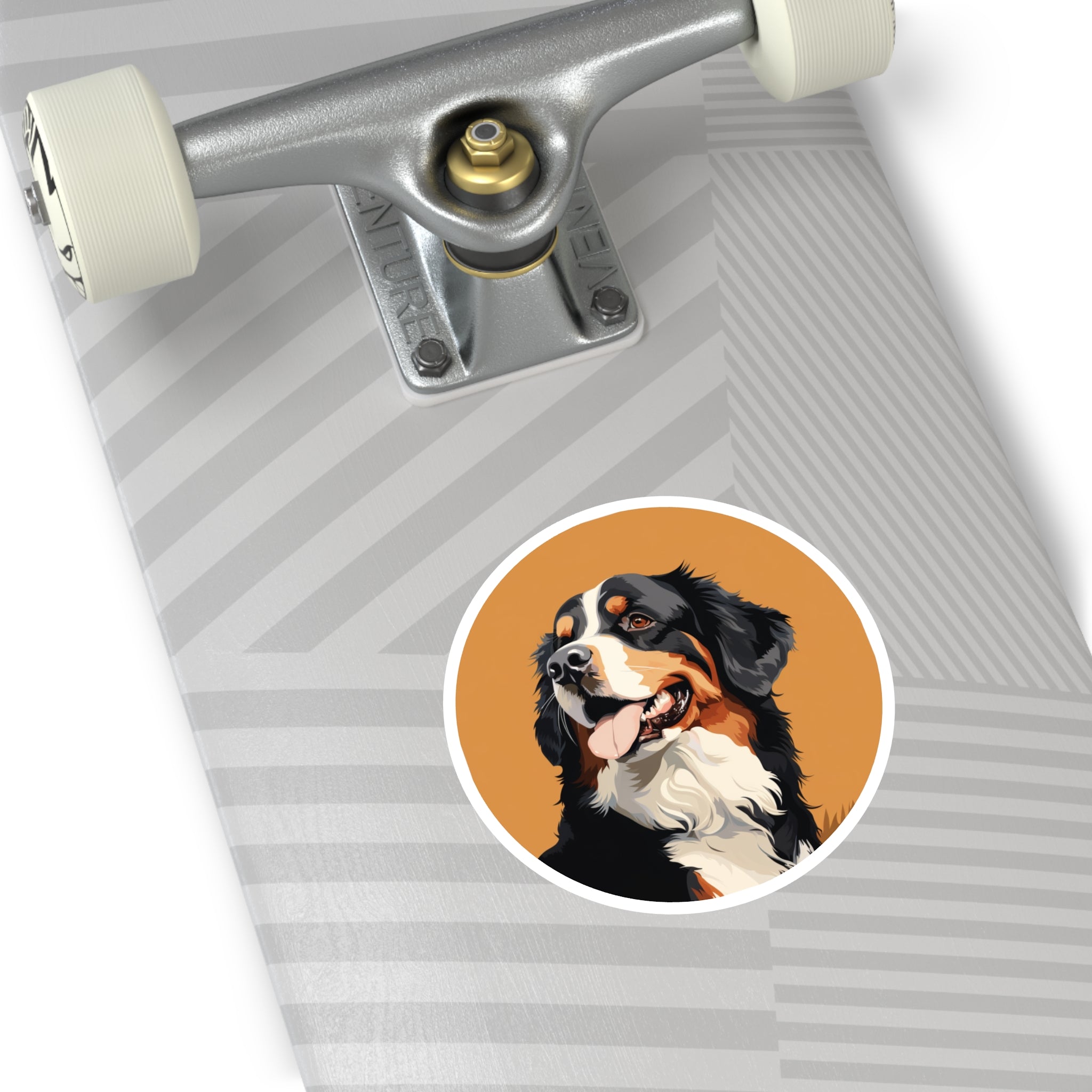 Bernese Mountain Dog, Flat Design Sticker, Laptop Decal, Gift for Dog Lovers
