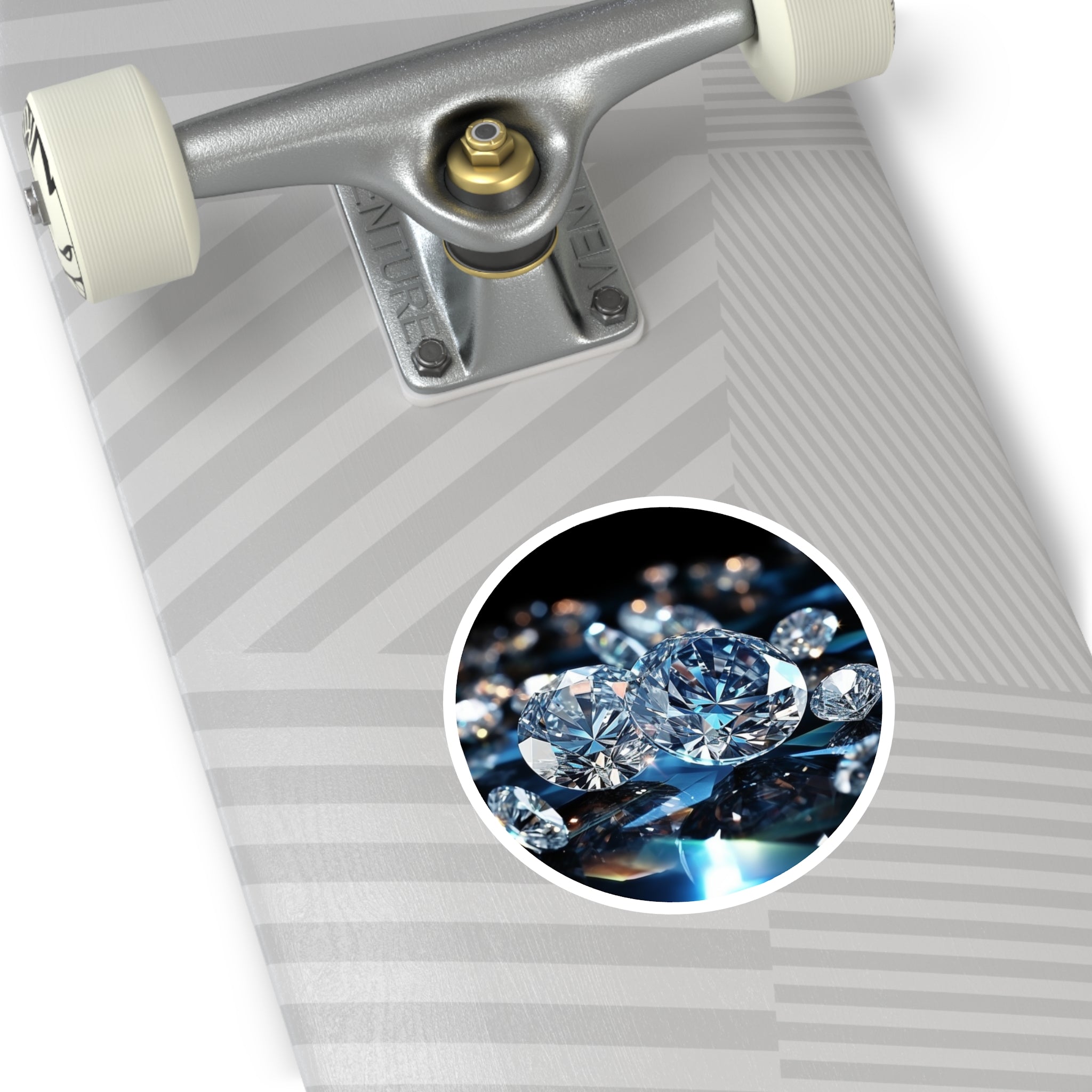 Diamond Cluster, Gemstone Sticker, Jewelry Art, Luxe Decor