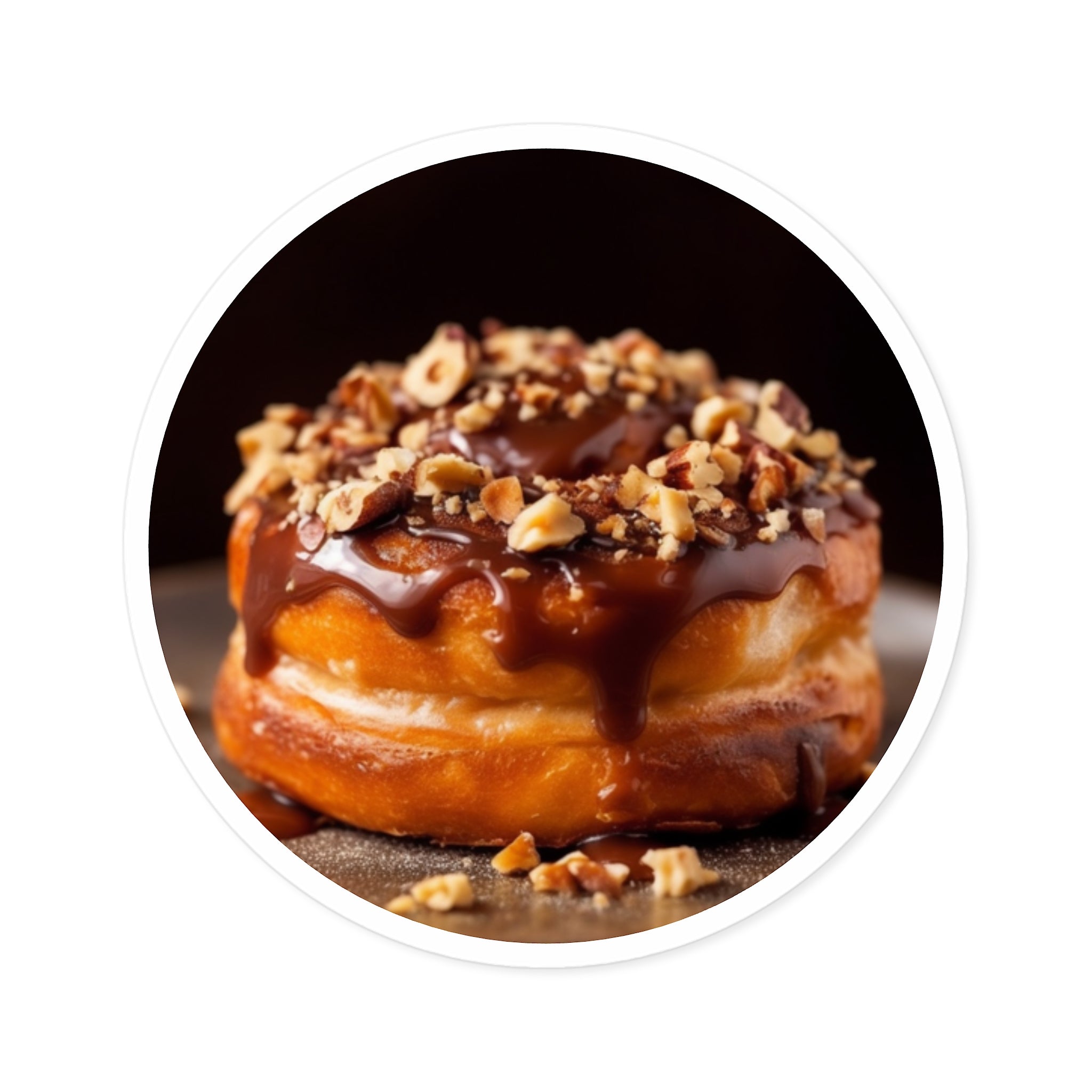 Cinnamon Bun Sticker, Sweet Treat Art, Dessert Aesthetic, Food Lover Gift