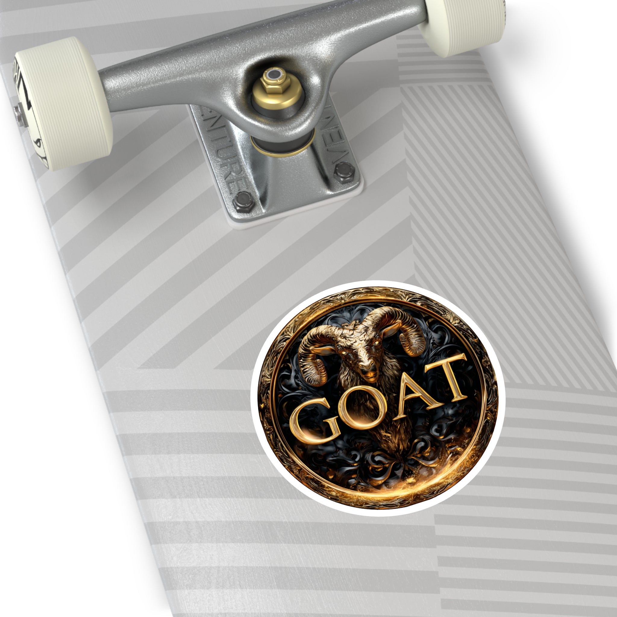 GOAT Lettering, Bold Art Sticker, Laptop Decor, Fun Gift