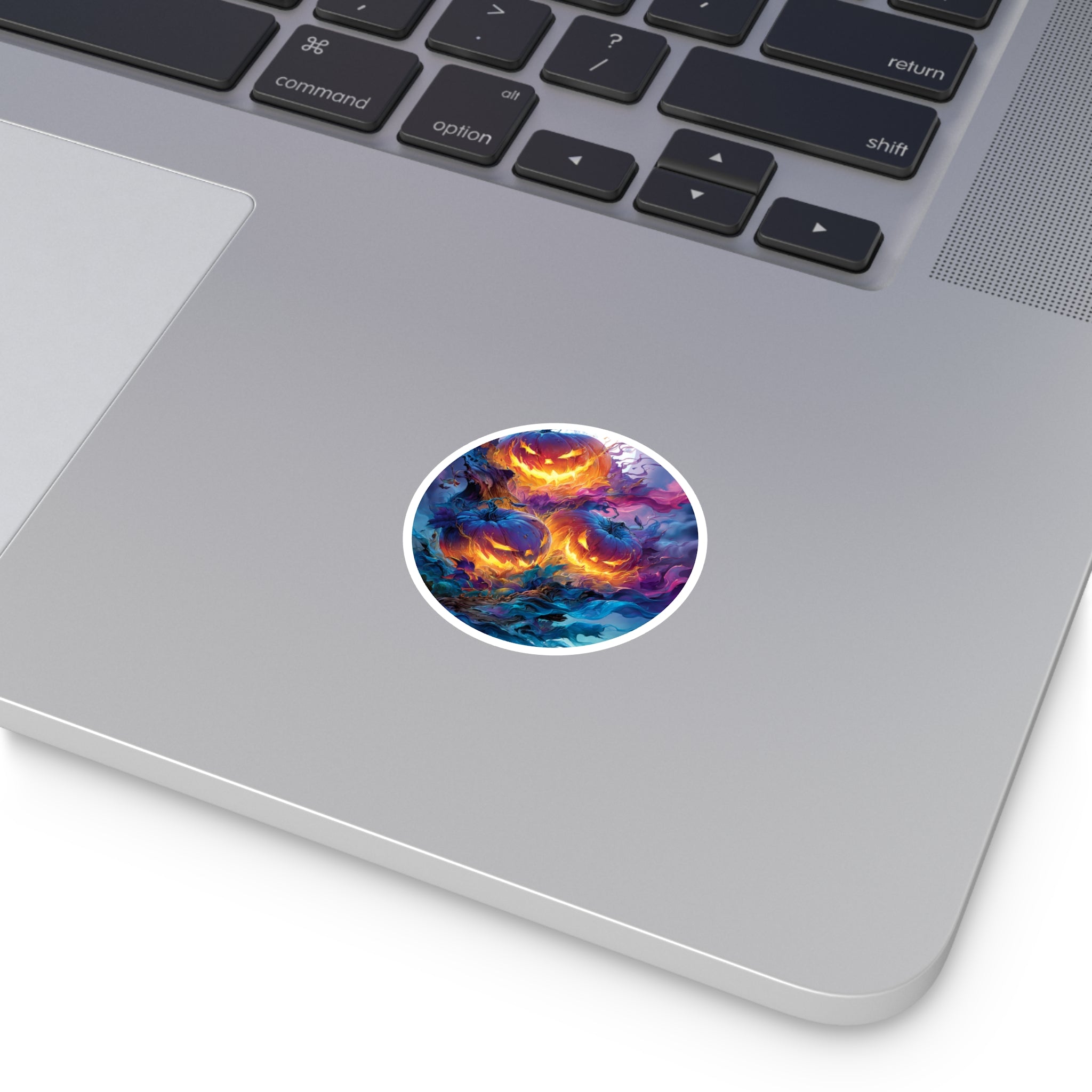 Pumpkin Trio, Halloween Art Sticker, Fall Decor, Expressive Gift