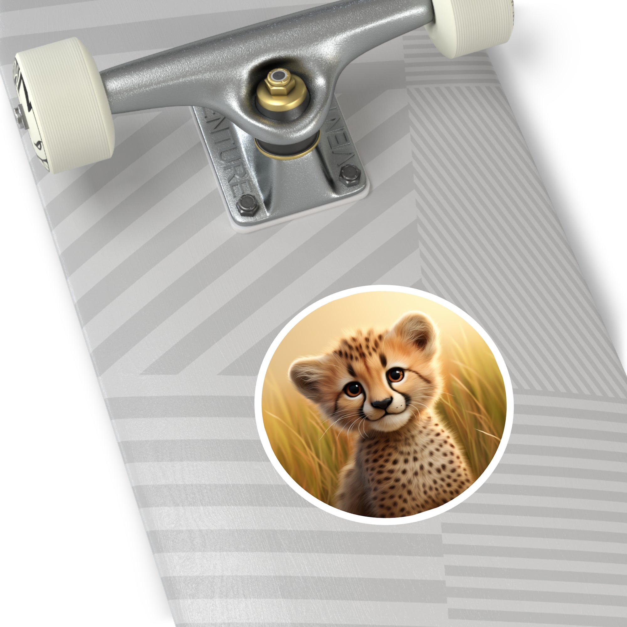 Cute Cheetah Cub, Adorable Wildlife Sticker, Safari Charm, Animal Lover Gift