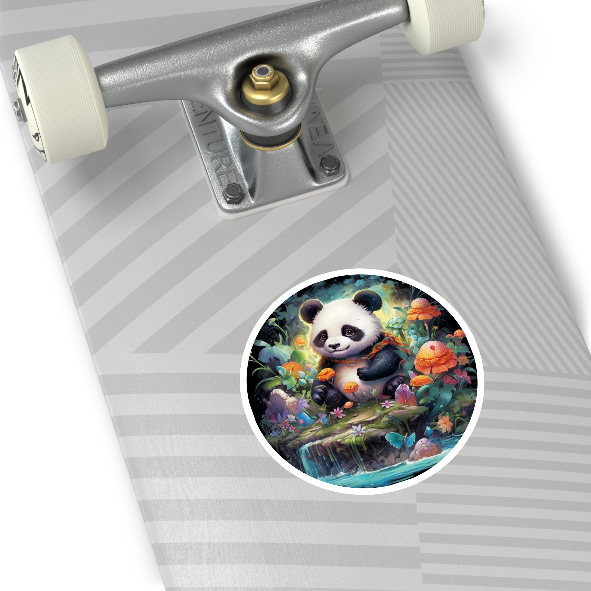 Cute Panda Garden, Fantasy Animal Sticker, Laptop Decoration, Kawaii Gift