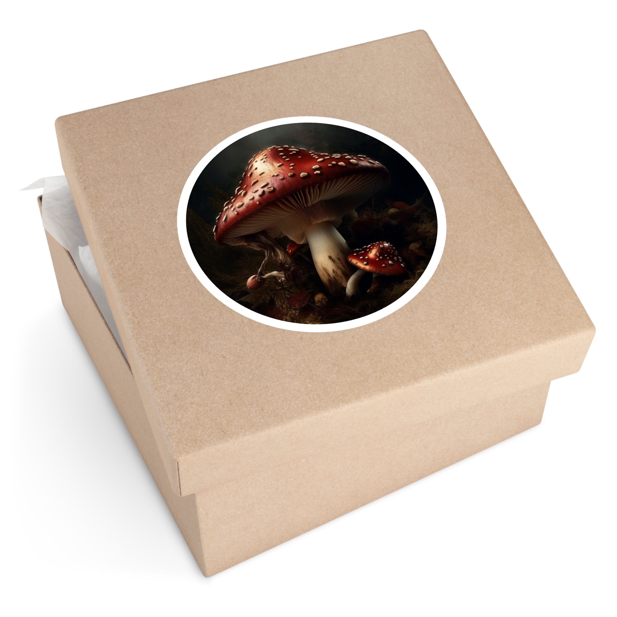 Red Mushroom Sticker, Nature Art, Water Bottle Decor, Whimsical Gift