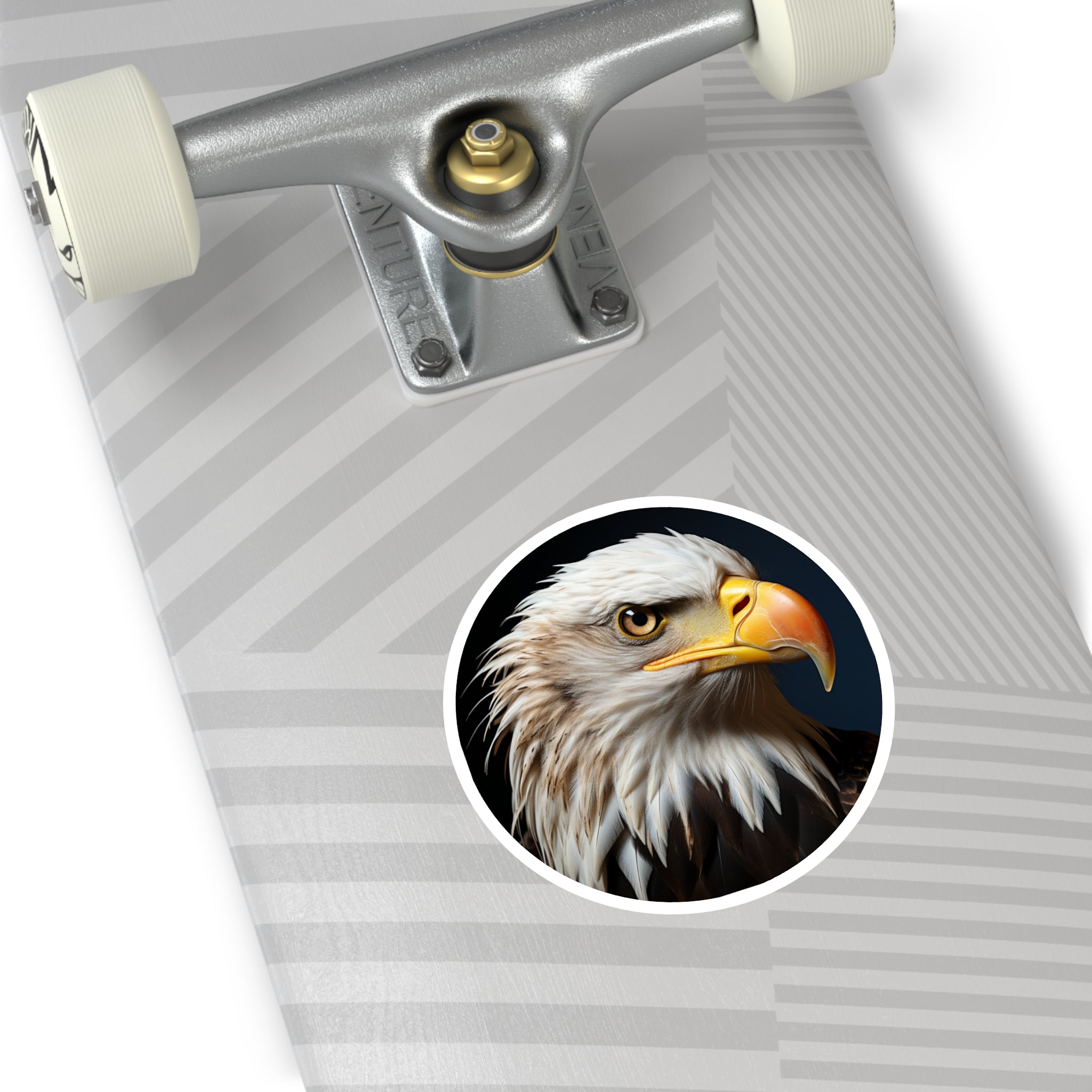 Bald Eagle Head Profile Sticker, Powerful Realistic Art, Patriotic Gift, Nature Collector