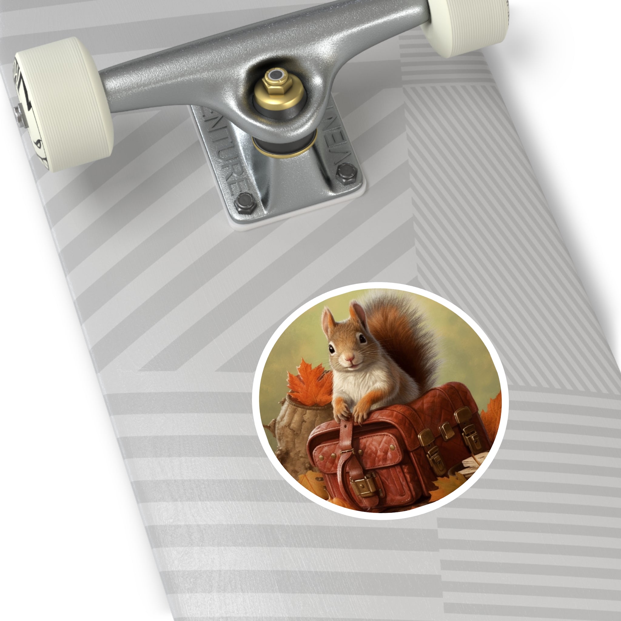 Autumn Squirrel, Cozy Harvest Sticker, Forest Animal, Warm Design