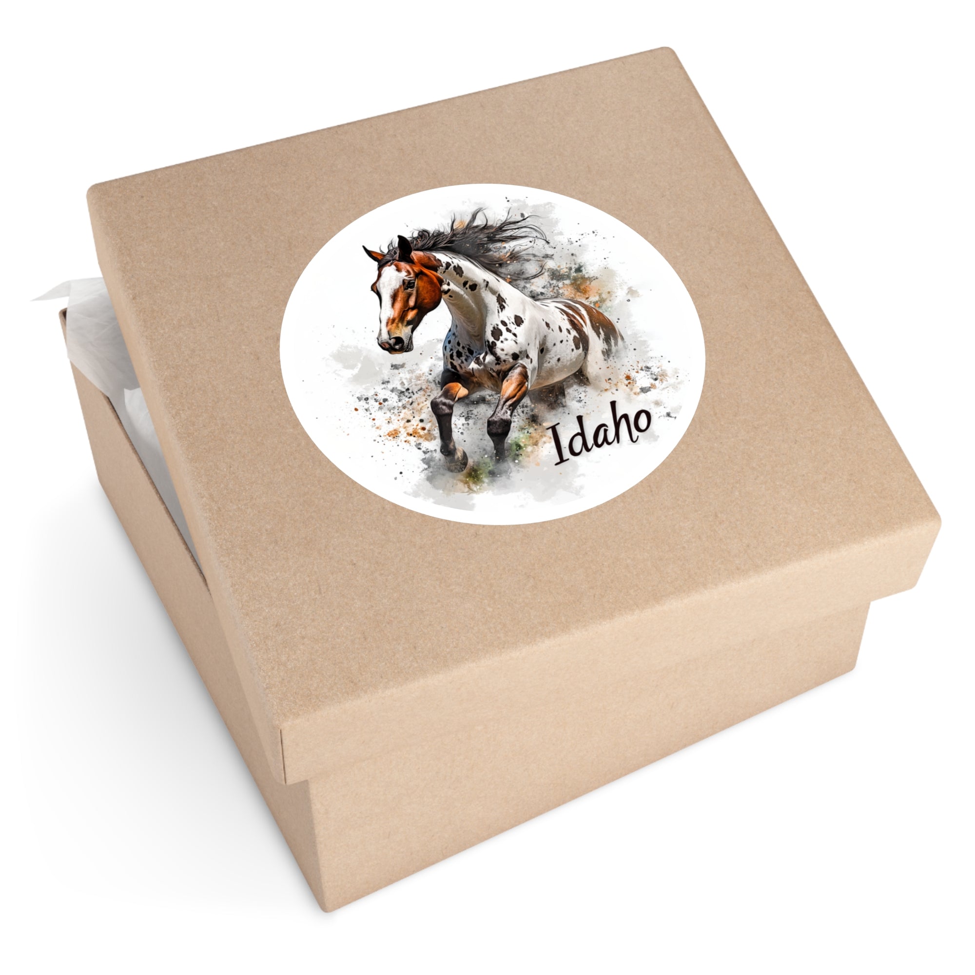 Idaho Appaloosa, Western Horse Sticker, Laptop or Journal, State Animal Art