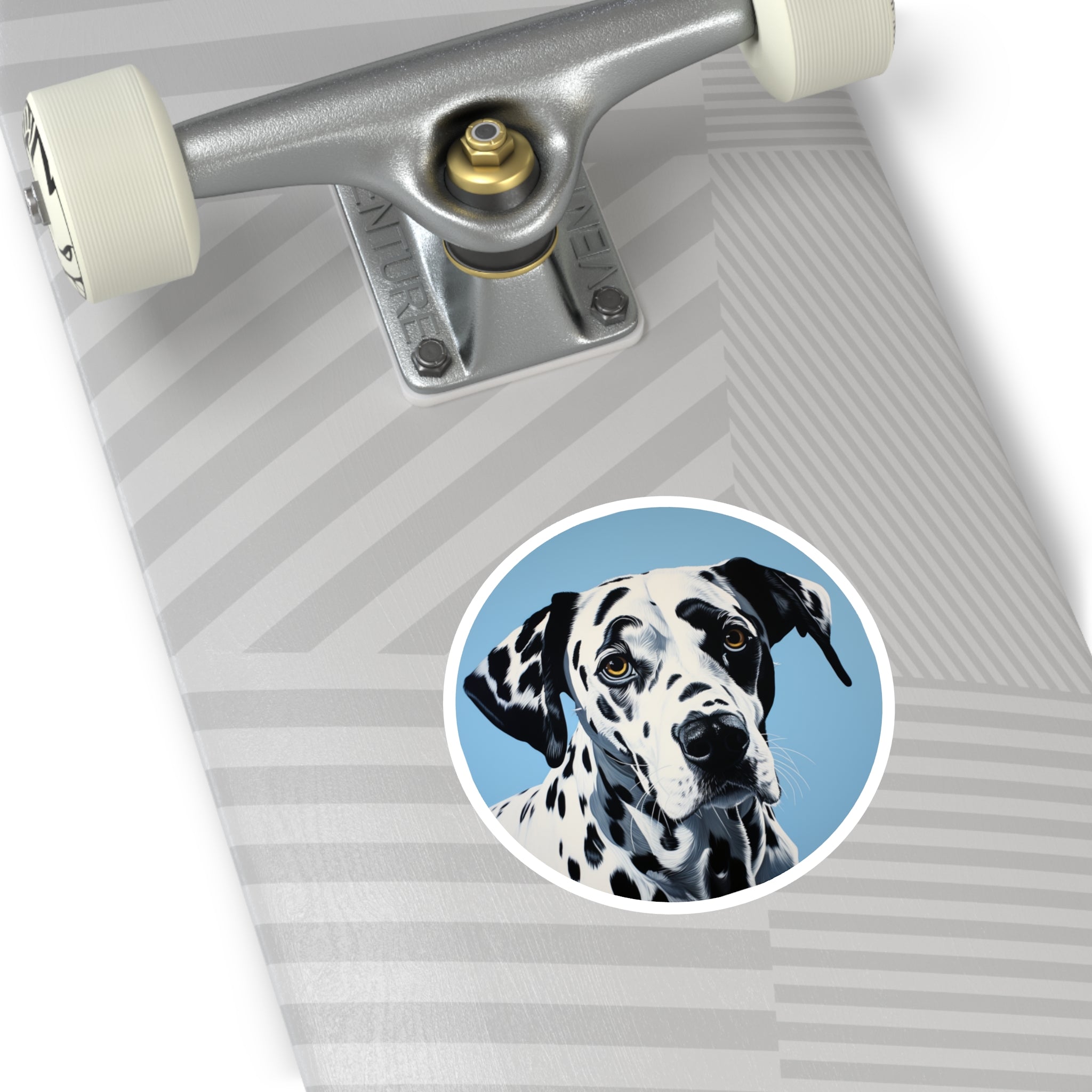 Dalmatian Dog Sticker, Black and White Pet Art, Modern Dog Design
