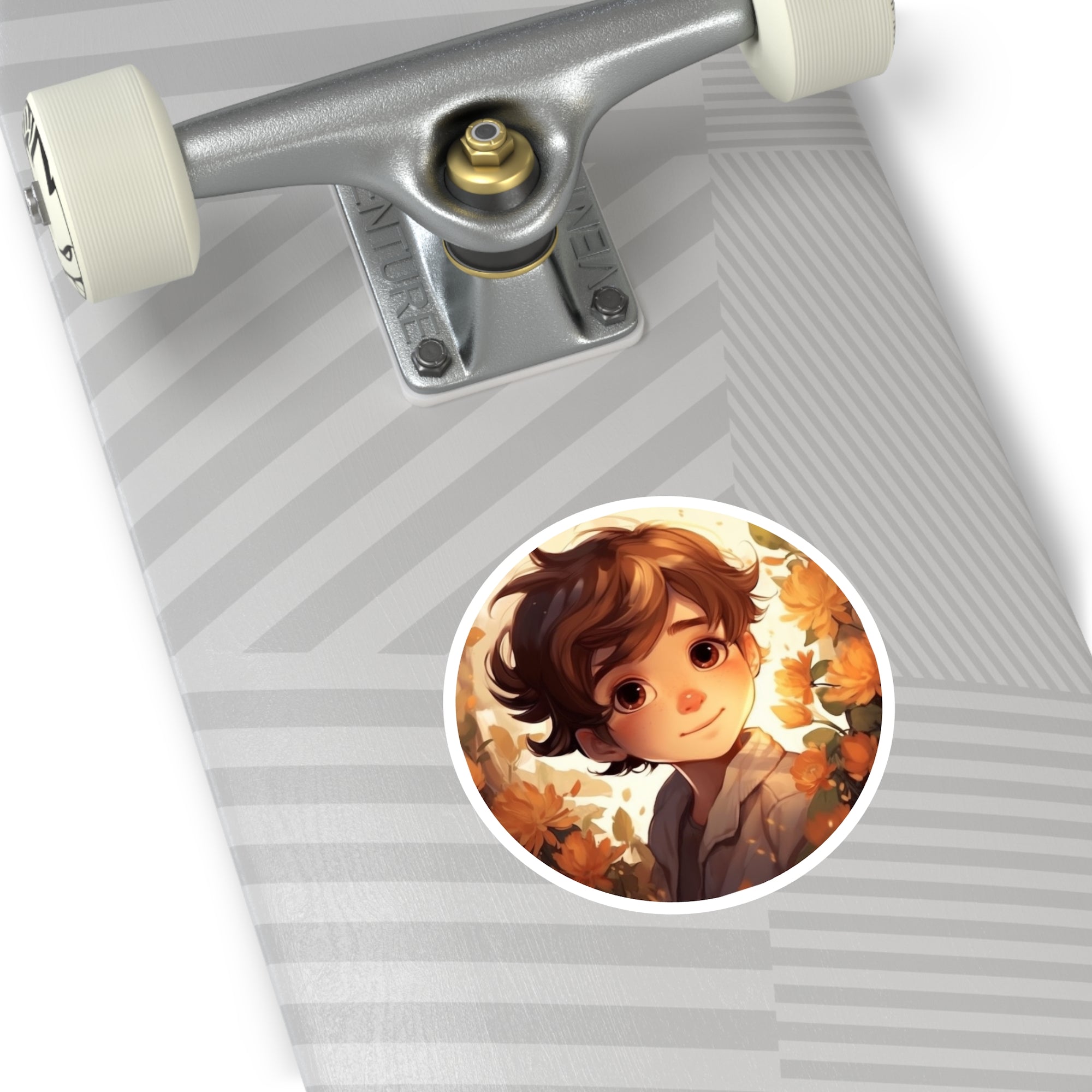 Cute Boy Sticker, Precious Moments Art, Wholesome Character, Warm Design