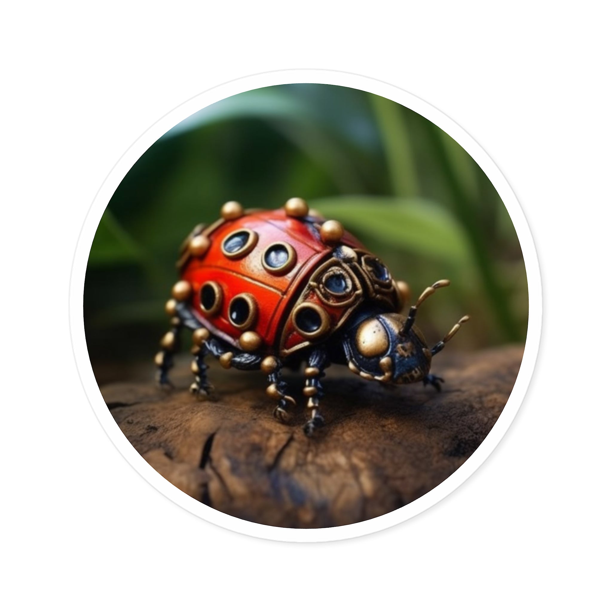 Ladybug Fantasy, Cute Nature Sticker, Notebook Decor, Fun Gift