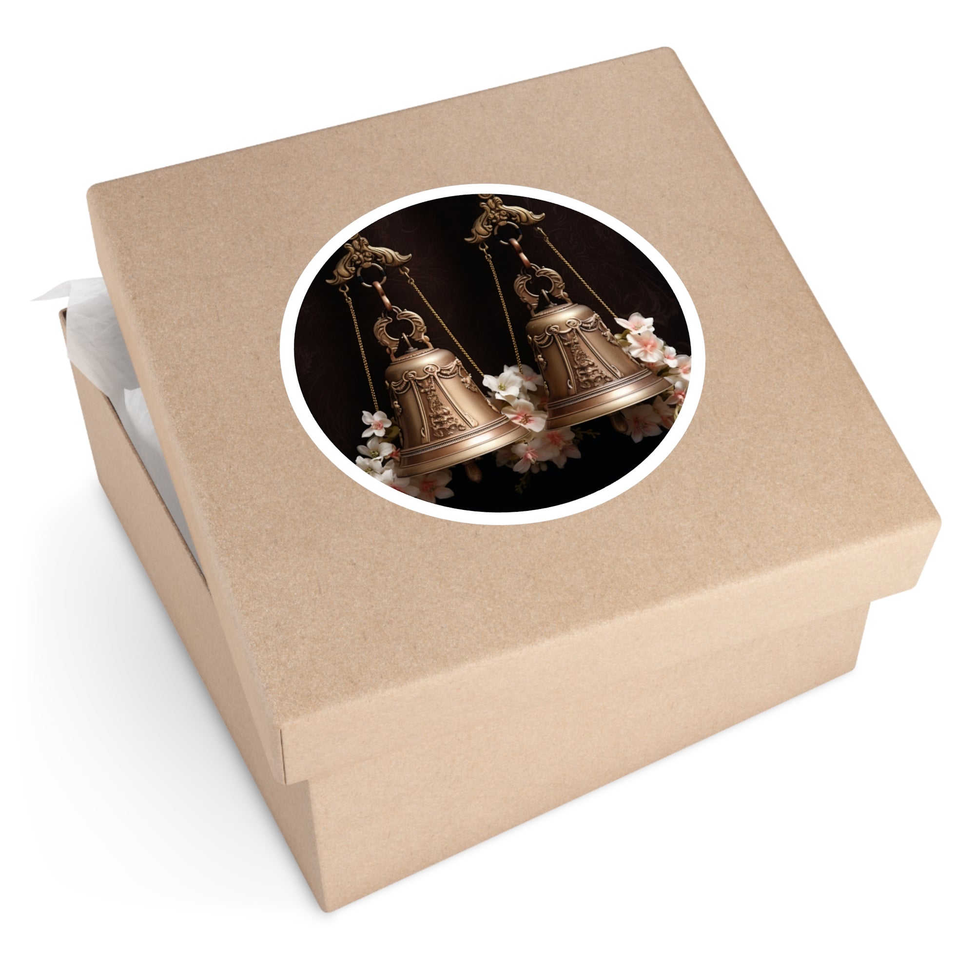 Wedding Bells, Classic Romance Sticker, Journal or Water Bottle, Love Gift