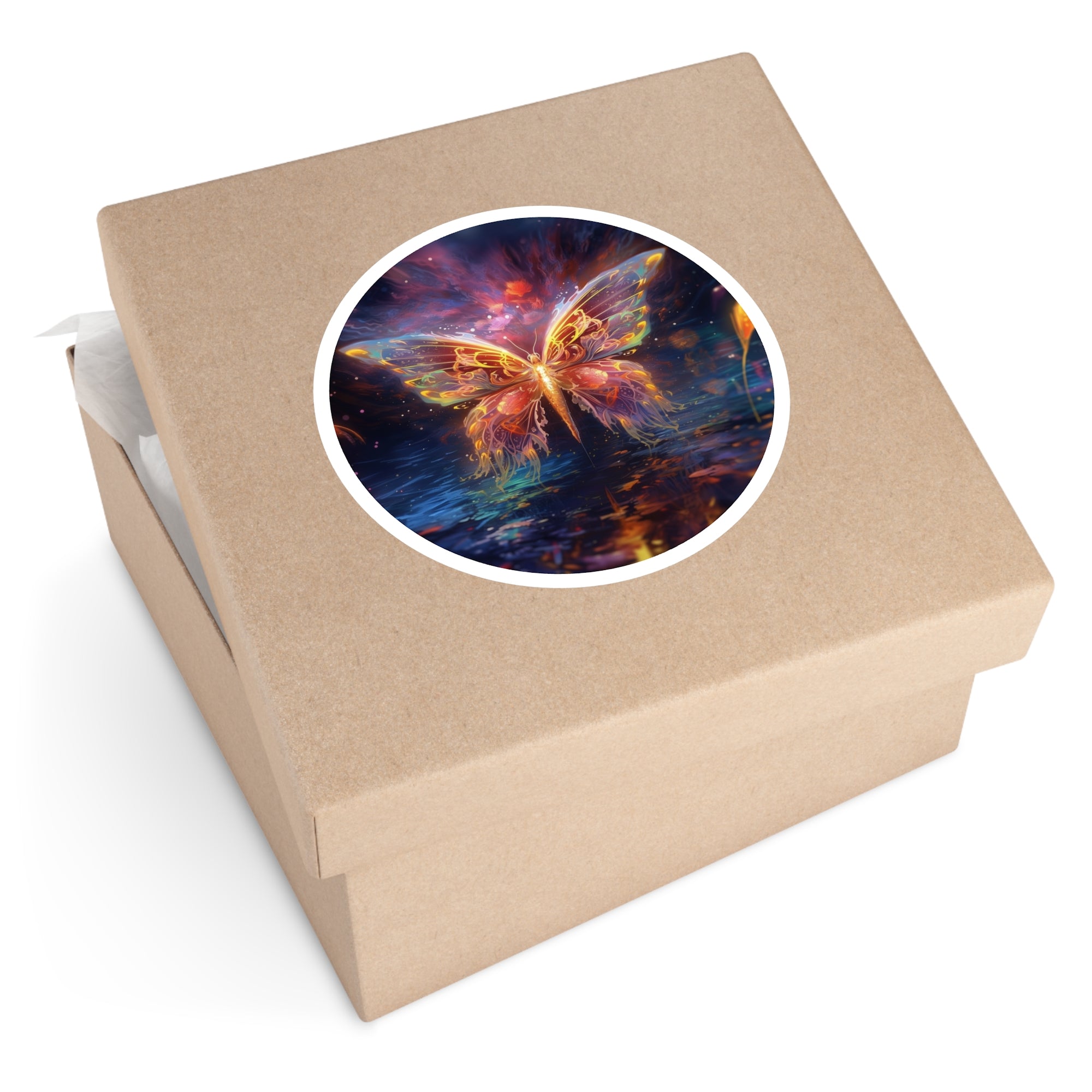 Butterfly Pattern Art, Nature Sticker, Notebook Decor, Creative Gift