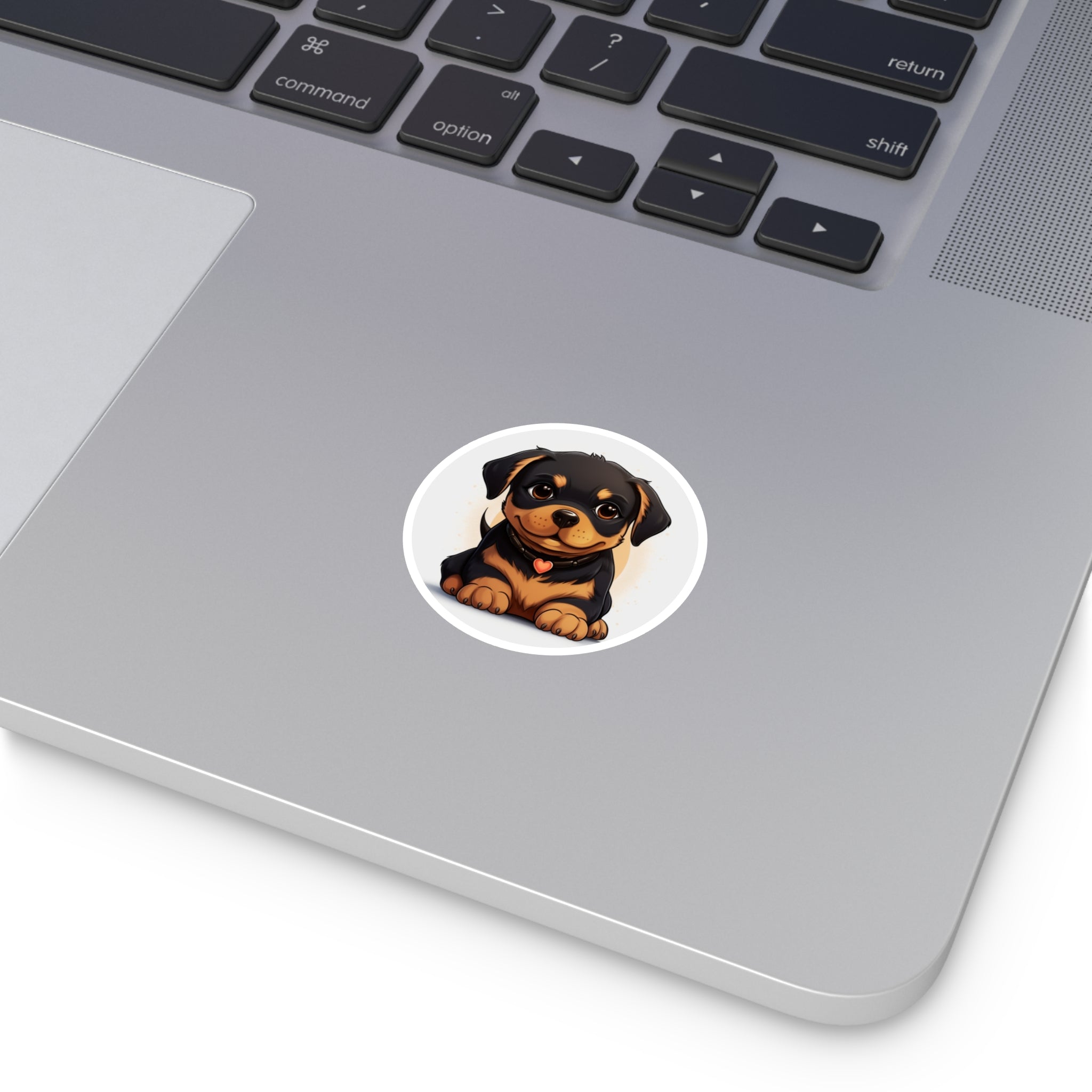 Cute Rottweiler Puppy Sticker, Kawaii Dog Art, Adorable Pet Design, Fun Gift
