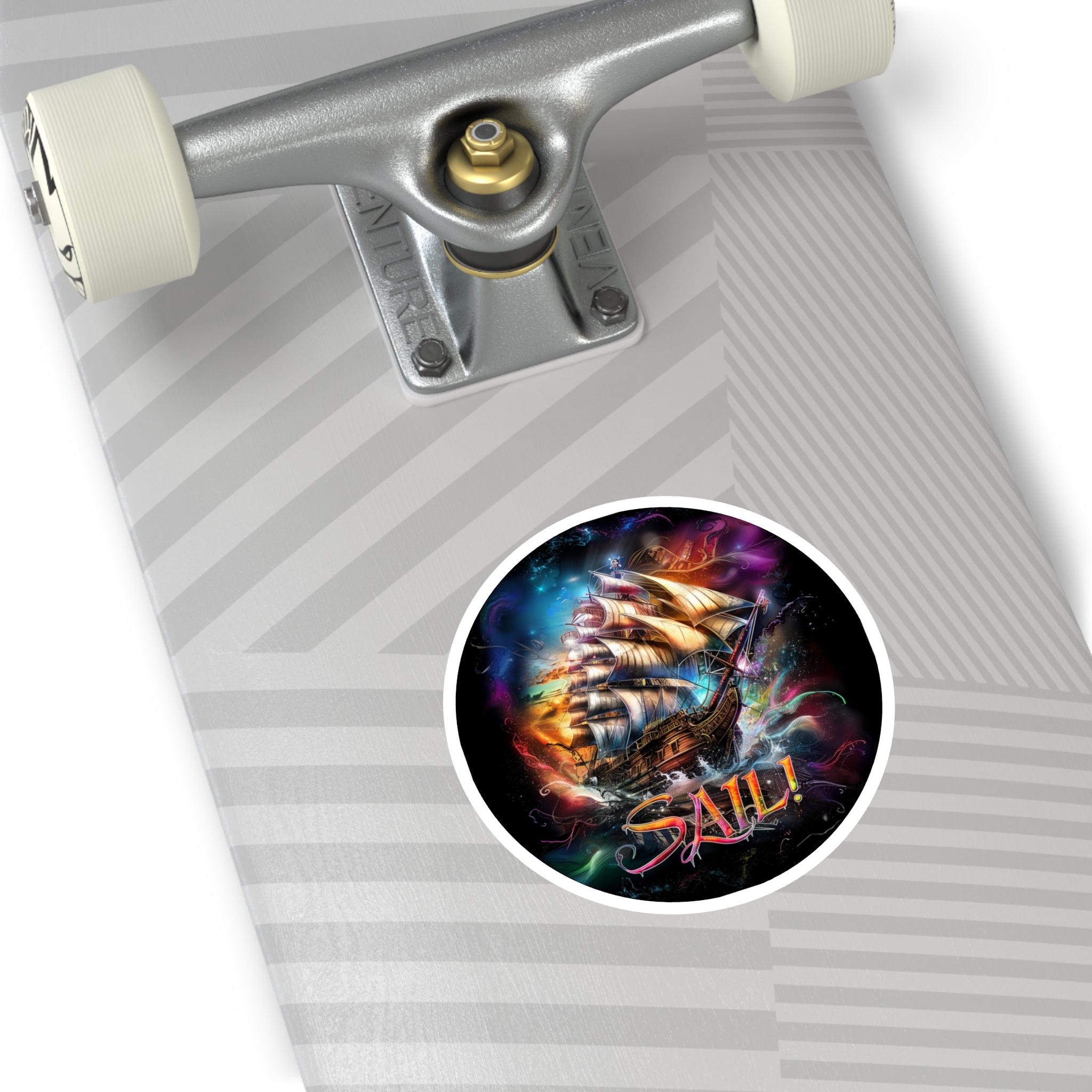 Round Sticker Template Example, StickerStyles Design, Creative Demo, Art Display