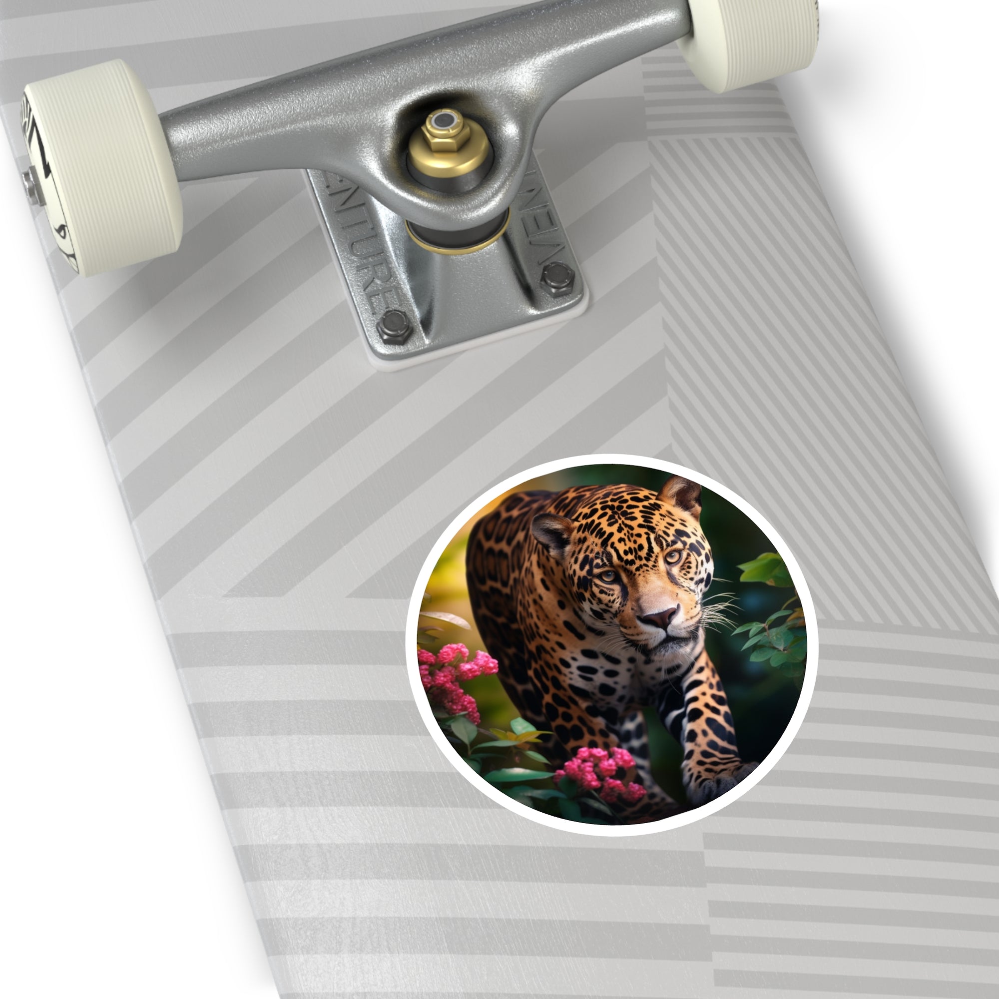 Jaguar in Nature, Realistic Wildlife Sticker, Jungle Art, Animal Lover Gift