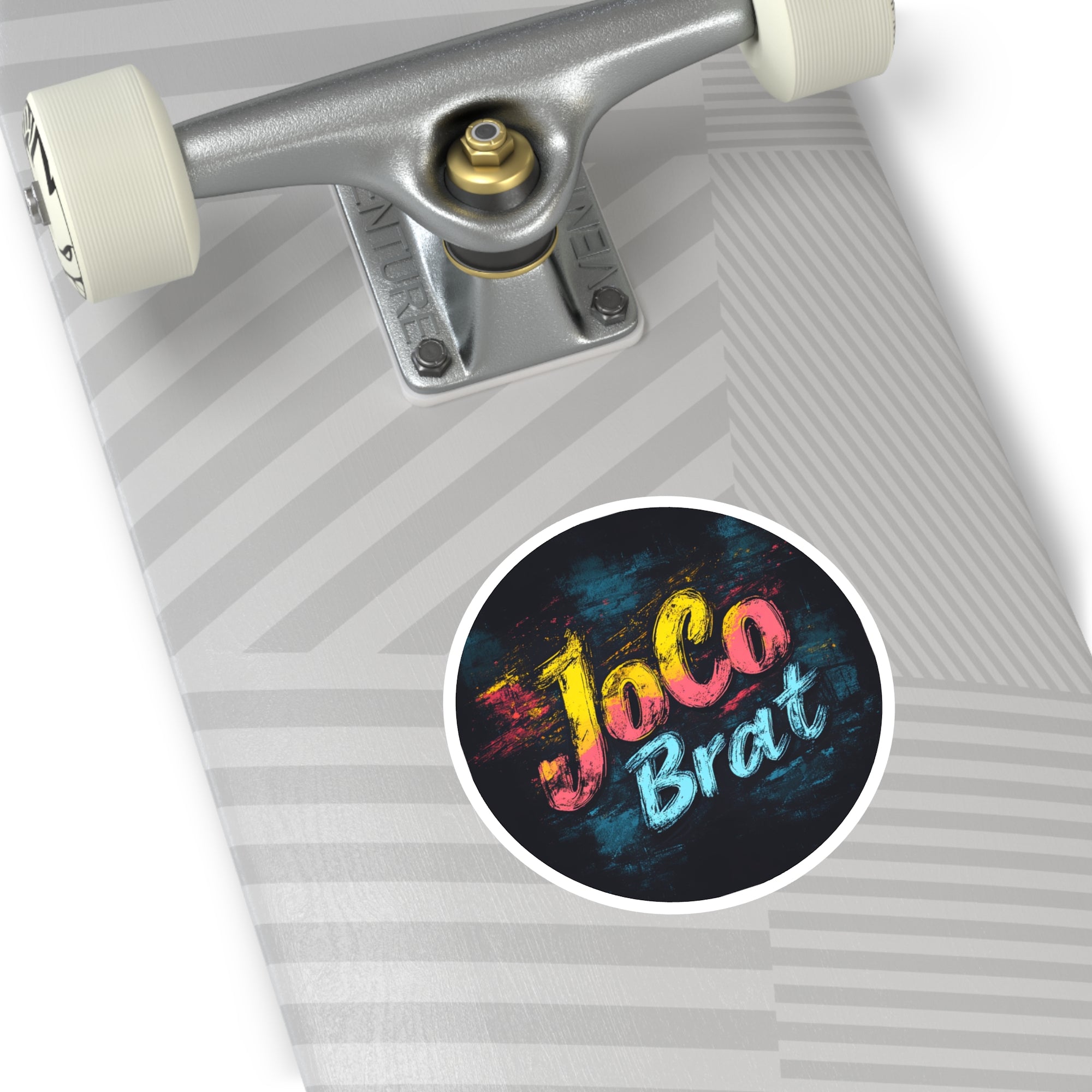 JoCo Brat Sticker, Colorful Hat Girl Art, Local Pride Design, Gift Idea