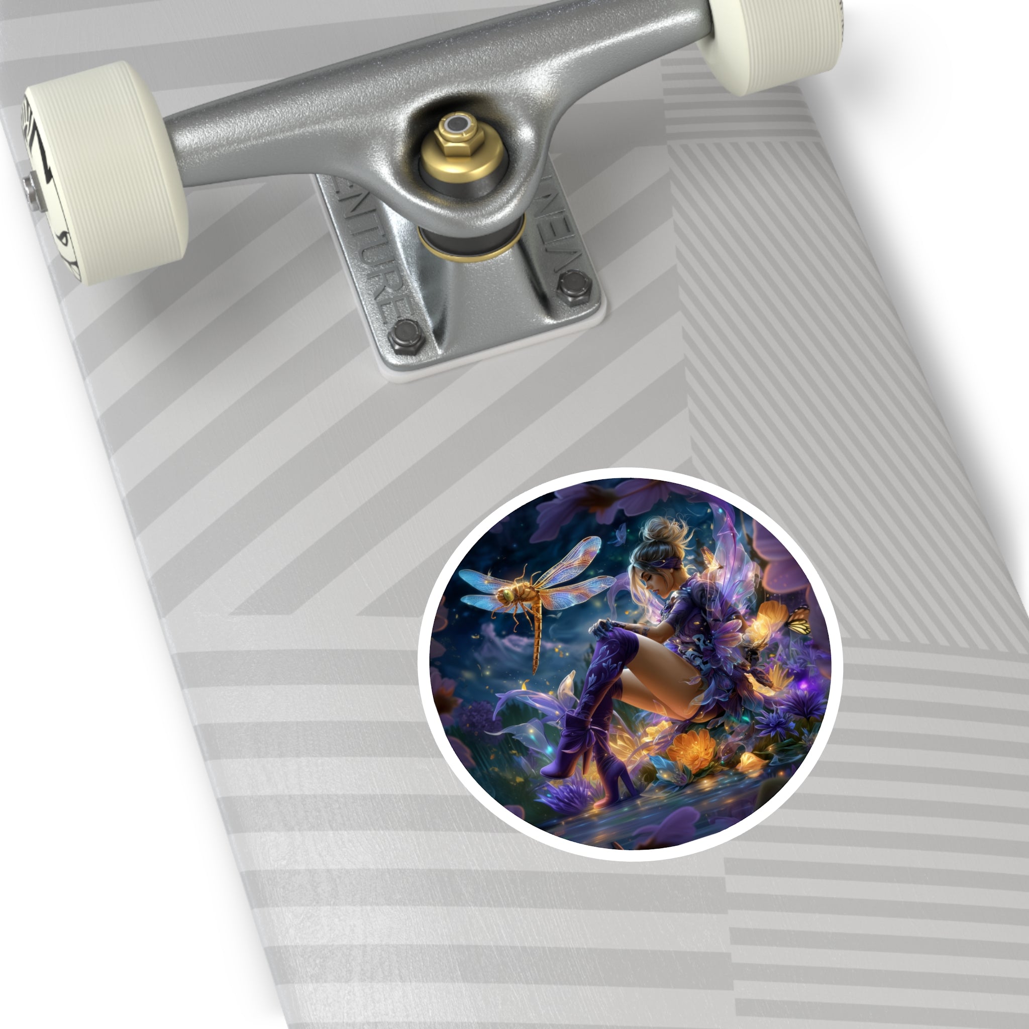 Purple Dragonfly Spirit Sticker