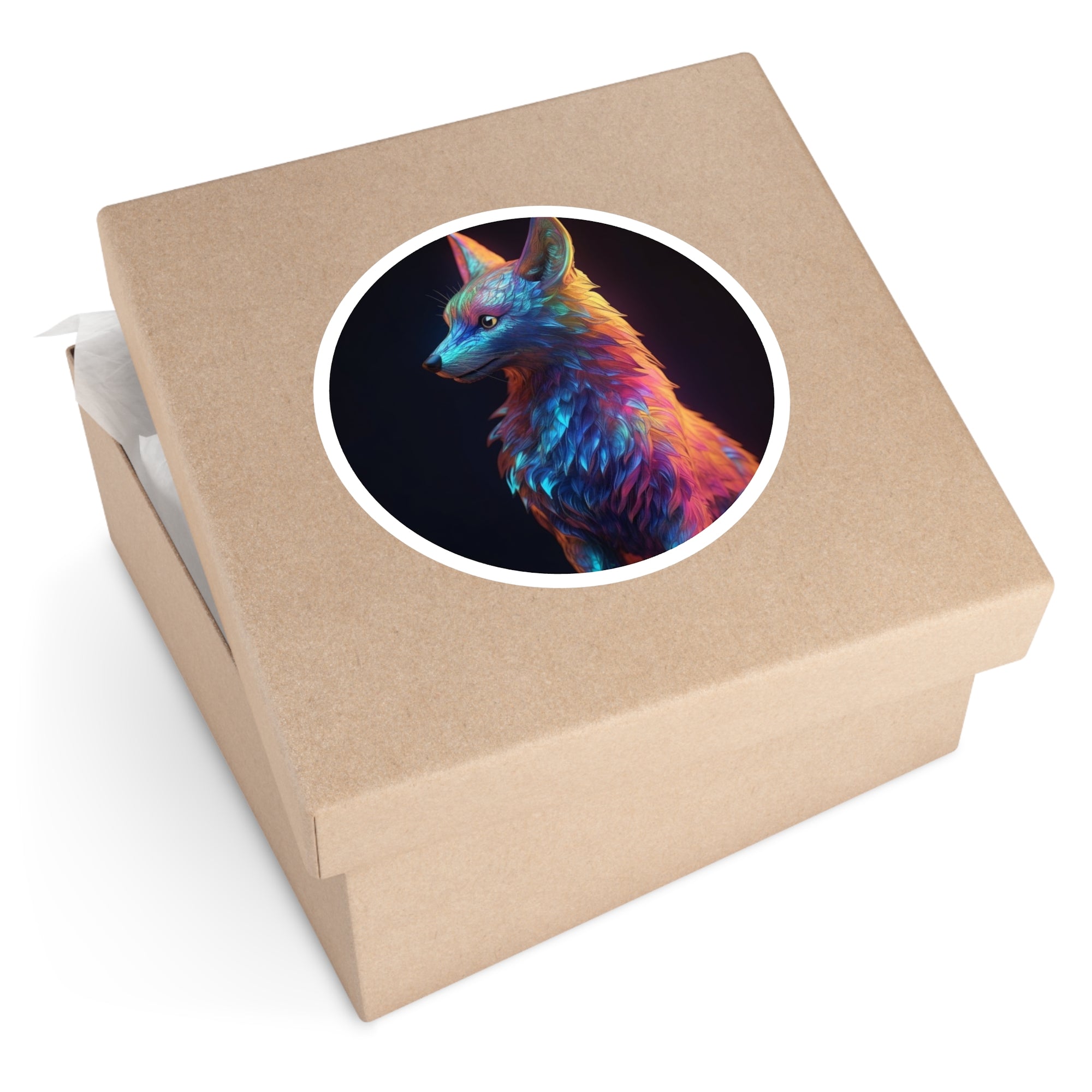 Colorful Fantasy Animal, Artistic Sticker, Notebook Decor, Creative Gift