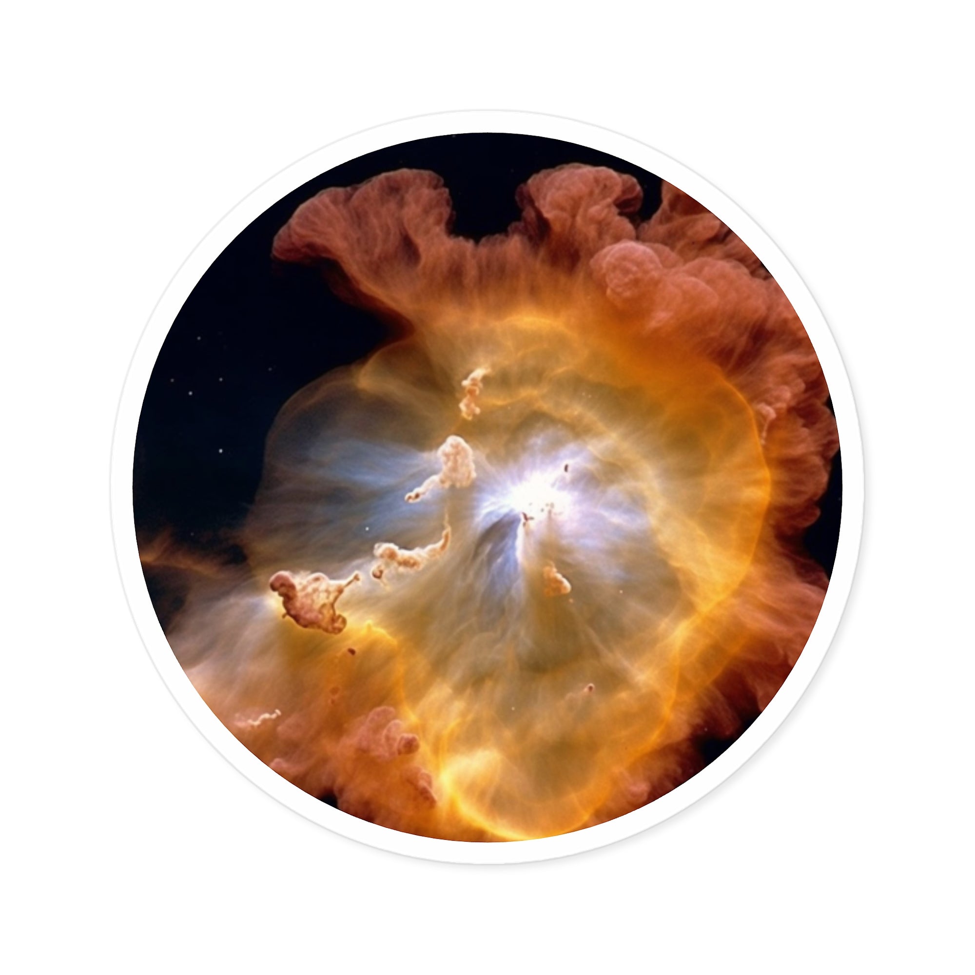 Galactic Nebula Sticker, Cosmic Design, Space Art, Sci-Fi Aesthetic