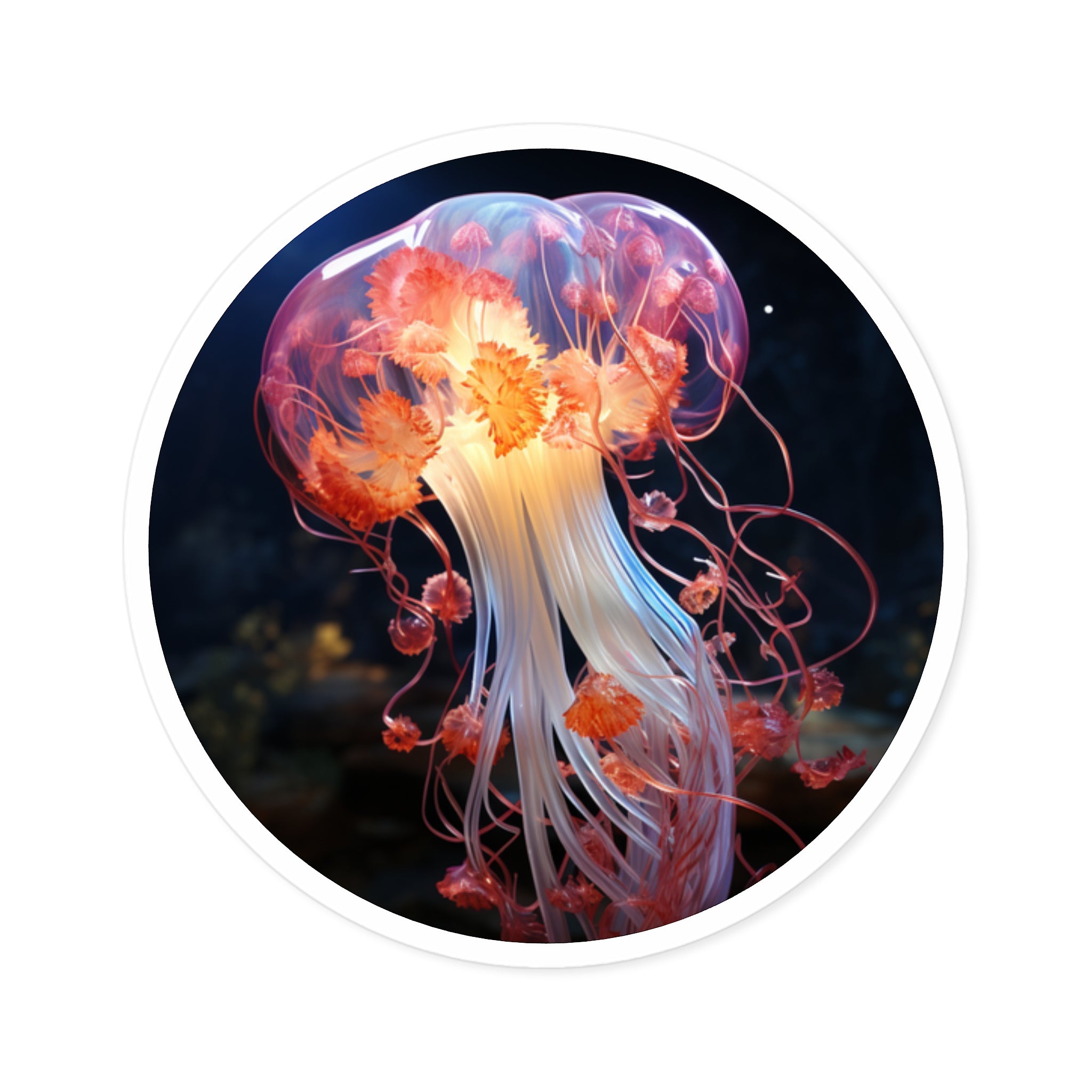 One-of-a-Kind Jellyfish Sticker