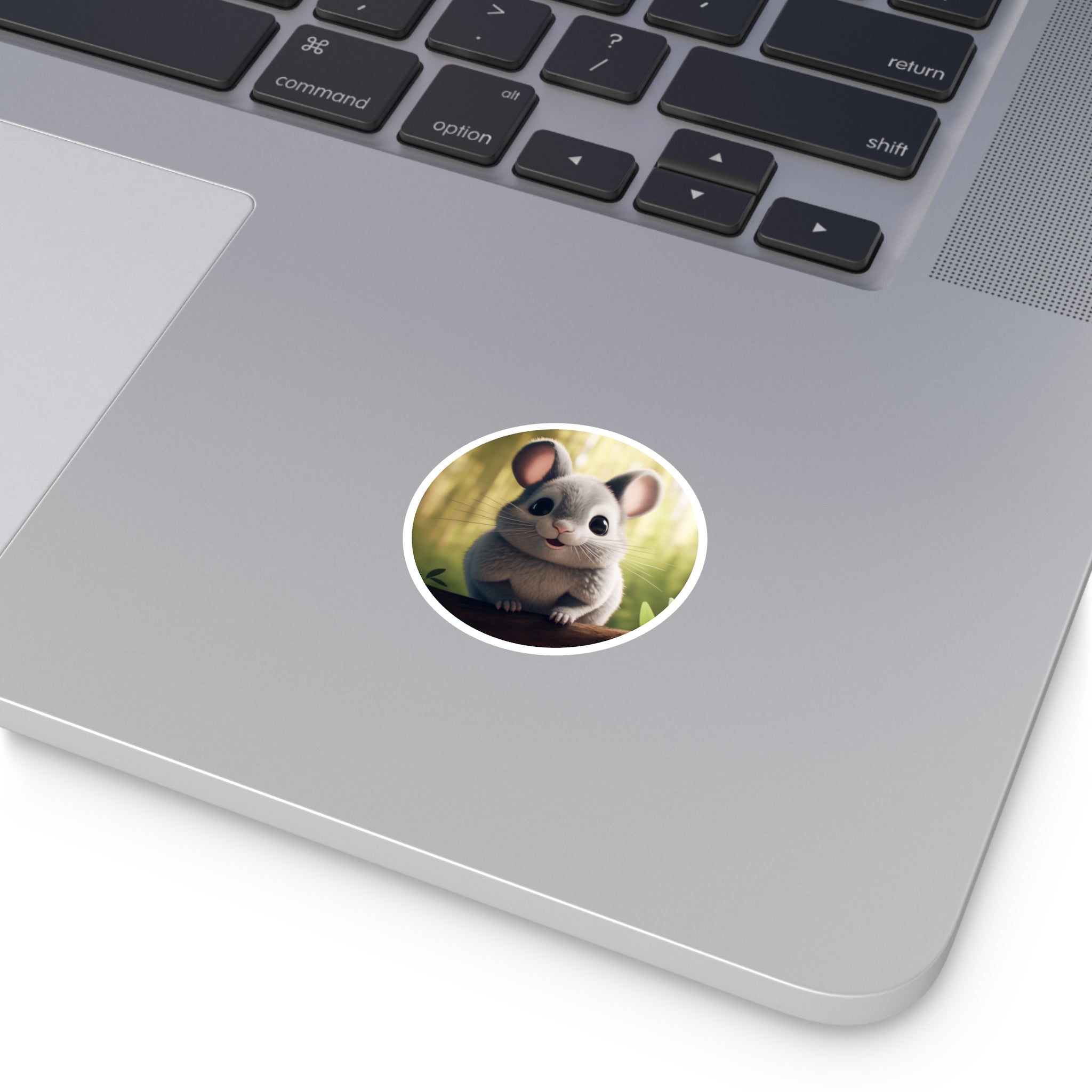Cute Chinchilla, Adorable Forest Sticker, Nature Design, Sweet Companion